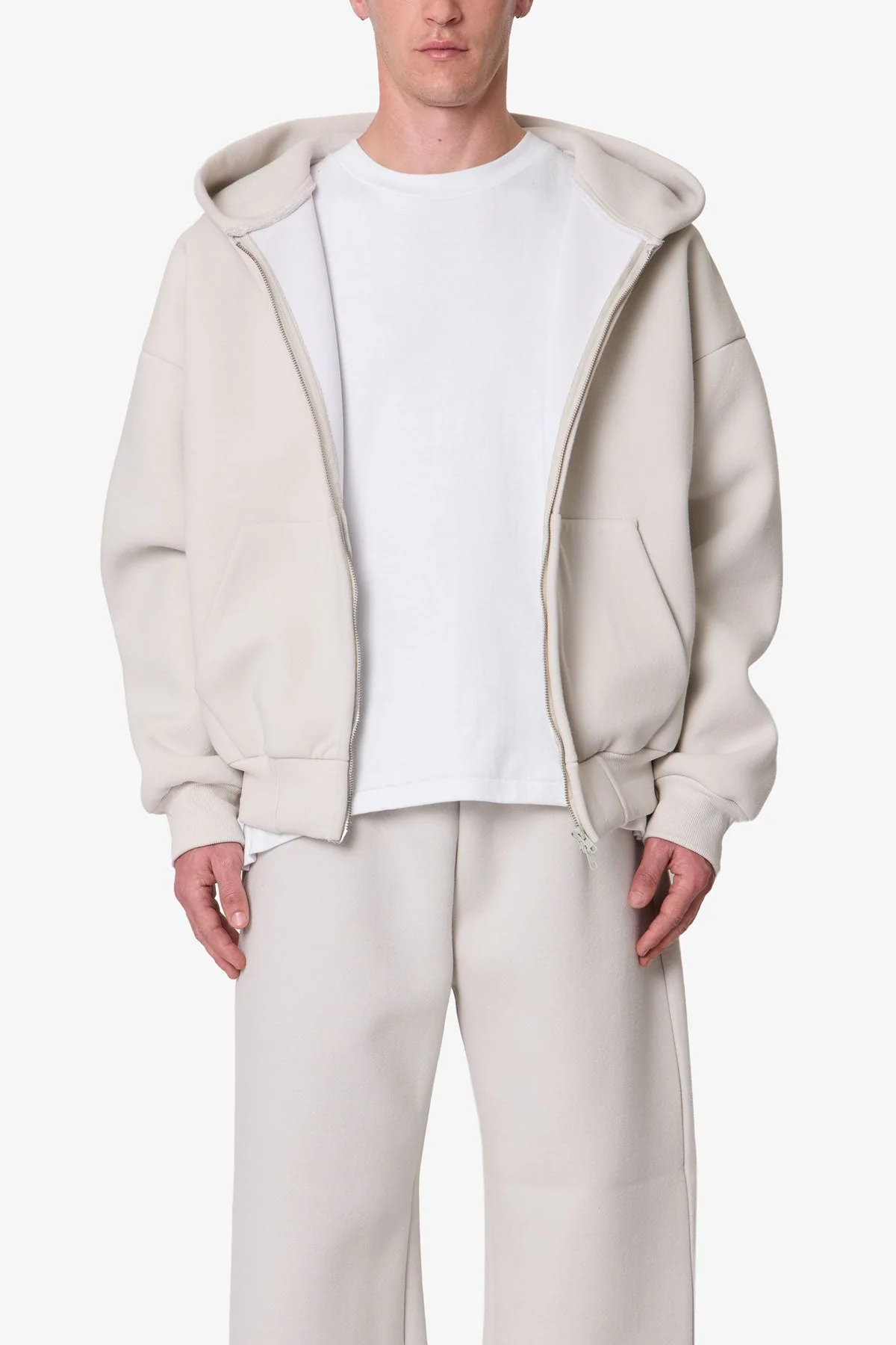 Stiff Lounge Zip Up Hoodie - Grey