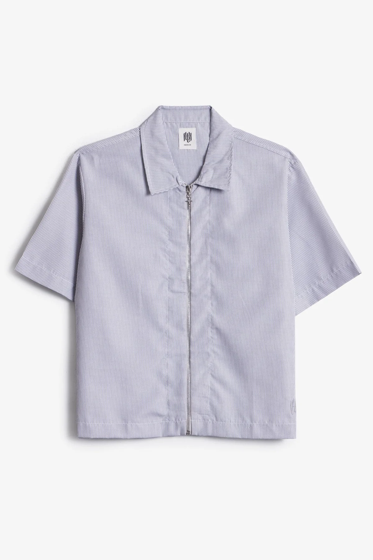 Grace Zip S/S Shirt - Blue