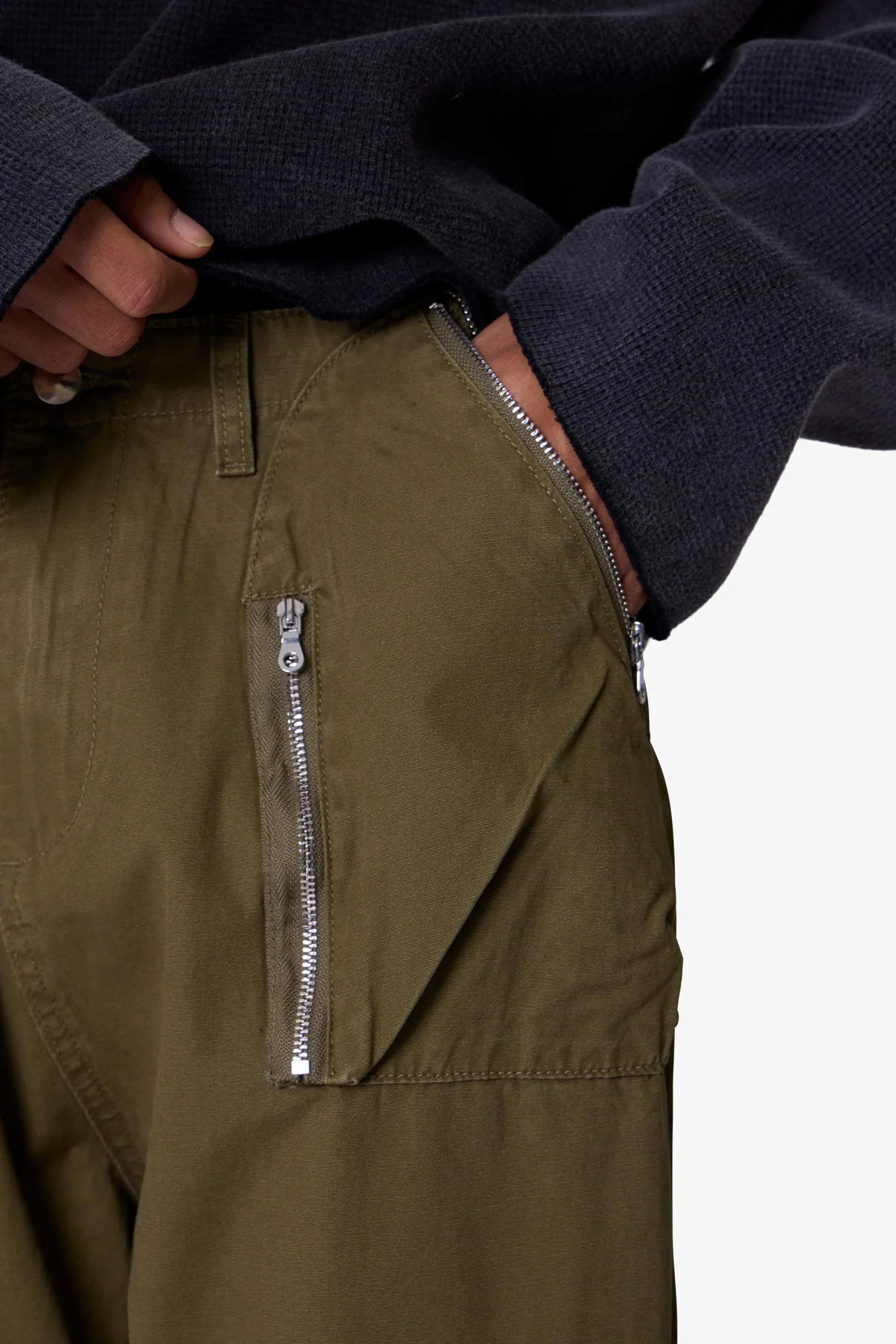 Ultra Baggy Tactical Cargo Pants - Olive
