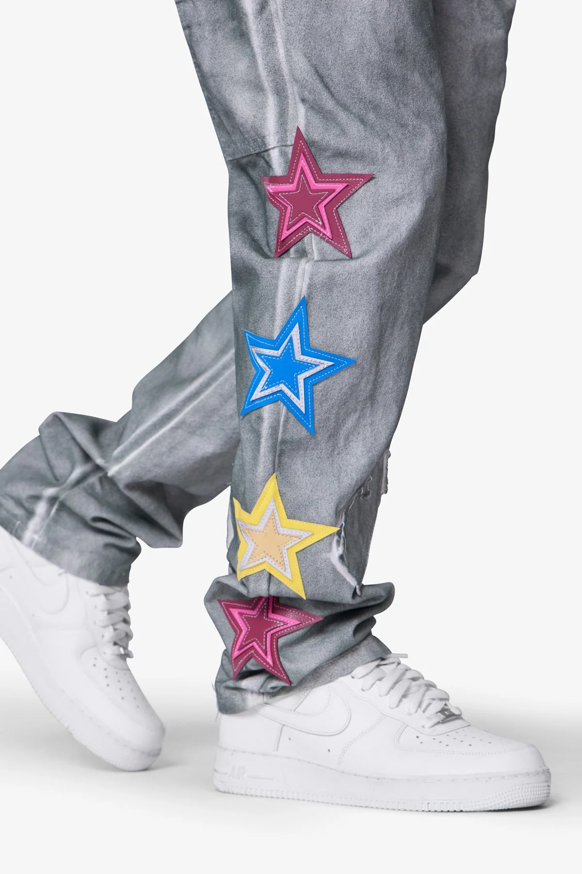 V720 Dirty Star Mailbag Denim - White