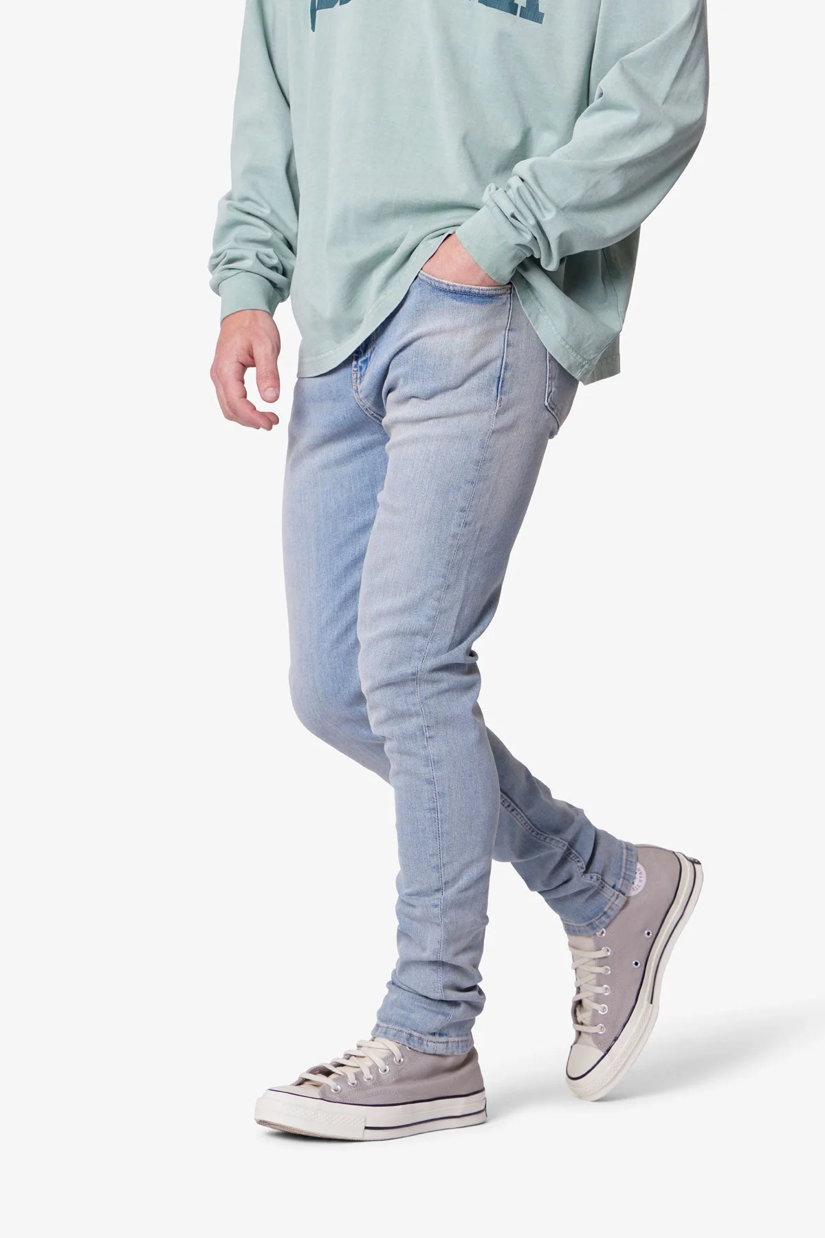 Skinny Denim - Light Sand Washed Blue