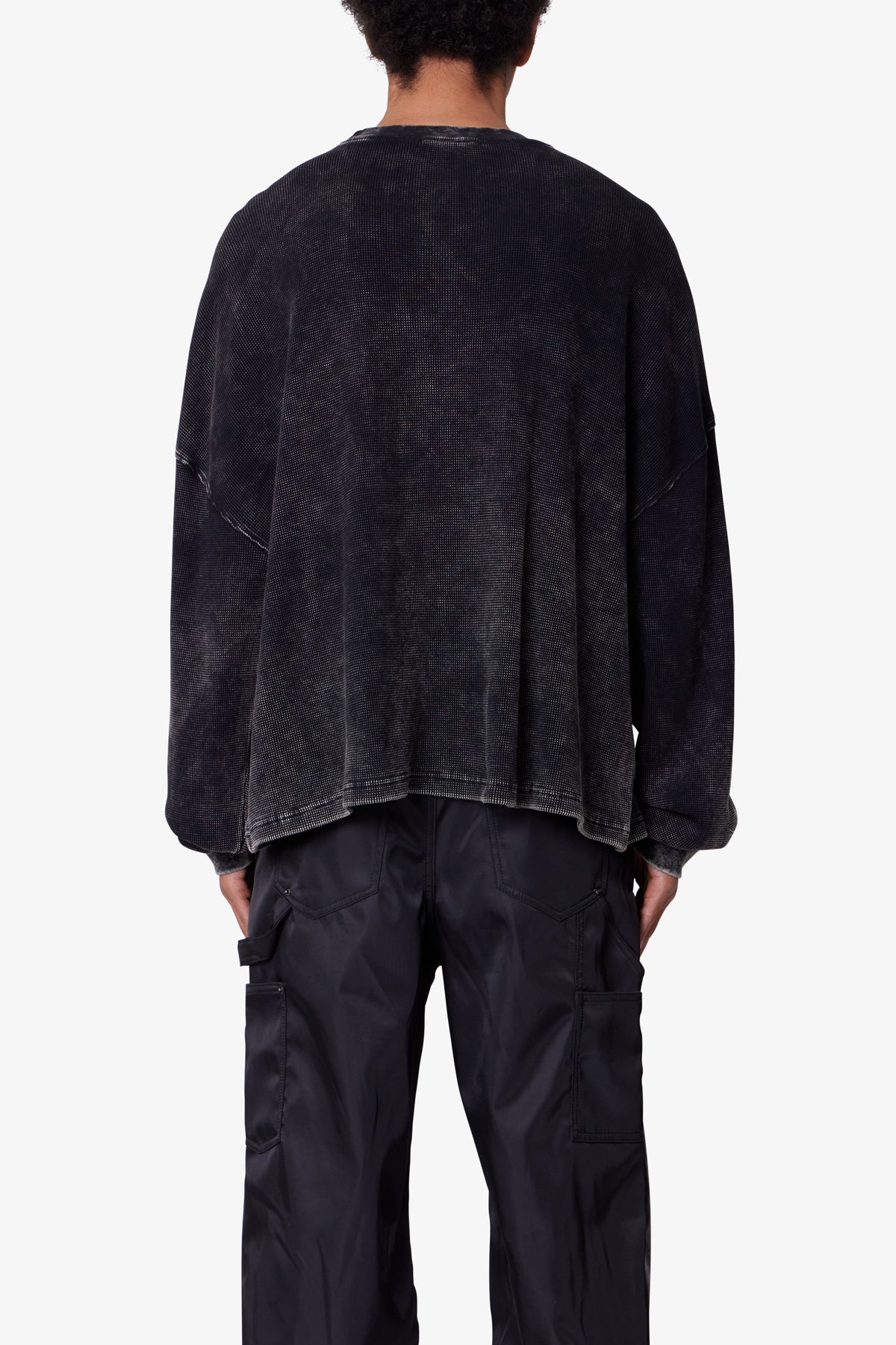 Washed LA Thermal Shirt - Washed Black