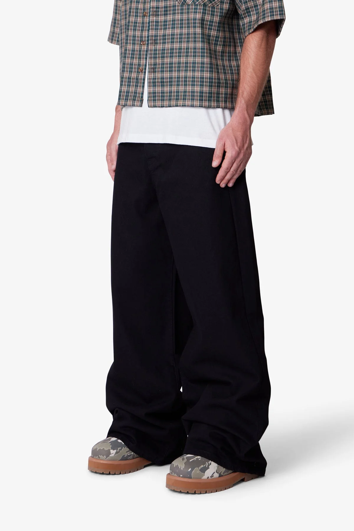 Raw Baggy Rave Denim - Washed Black