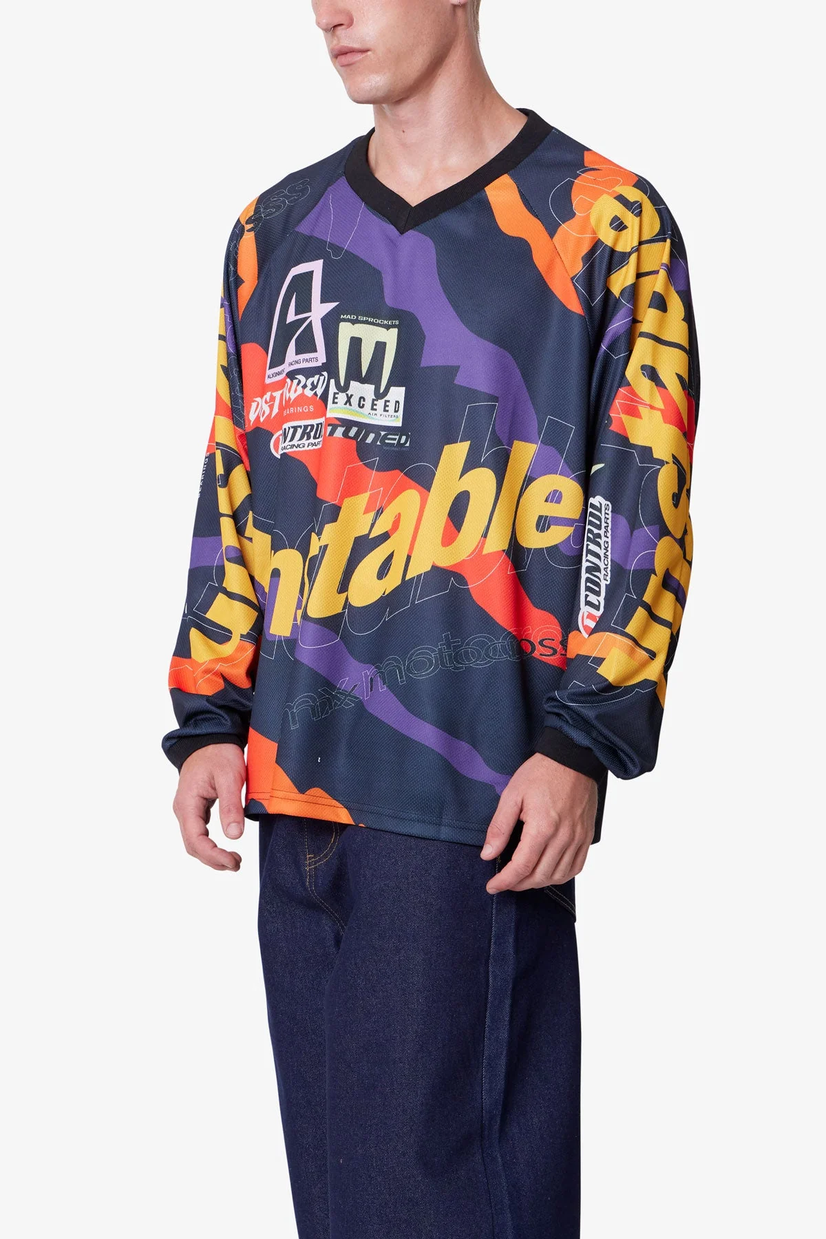 Unstable Moto Shirt - Orange Multi