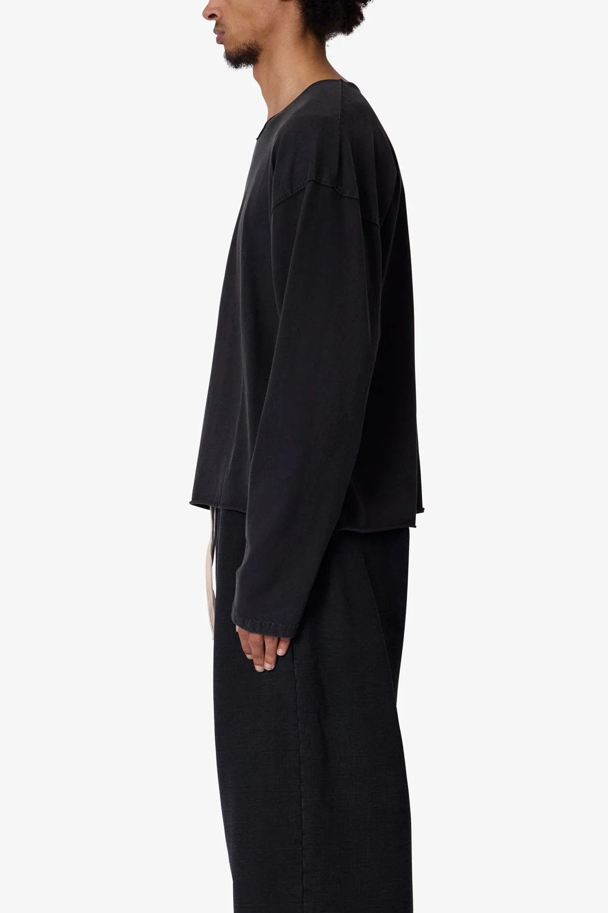 Long Sleeve Tee - Washed Black