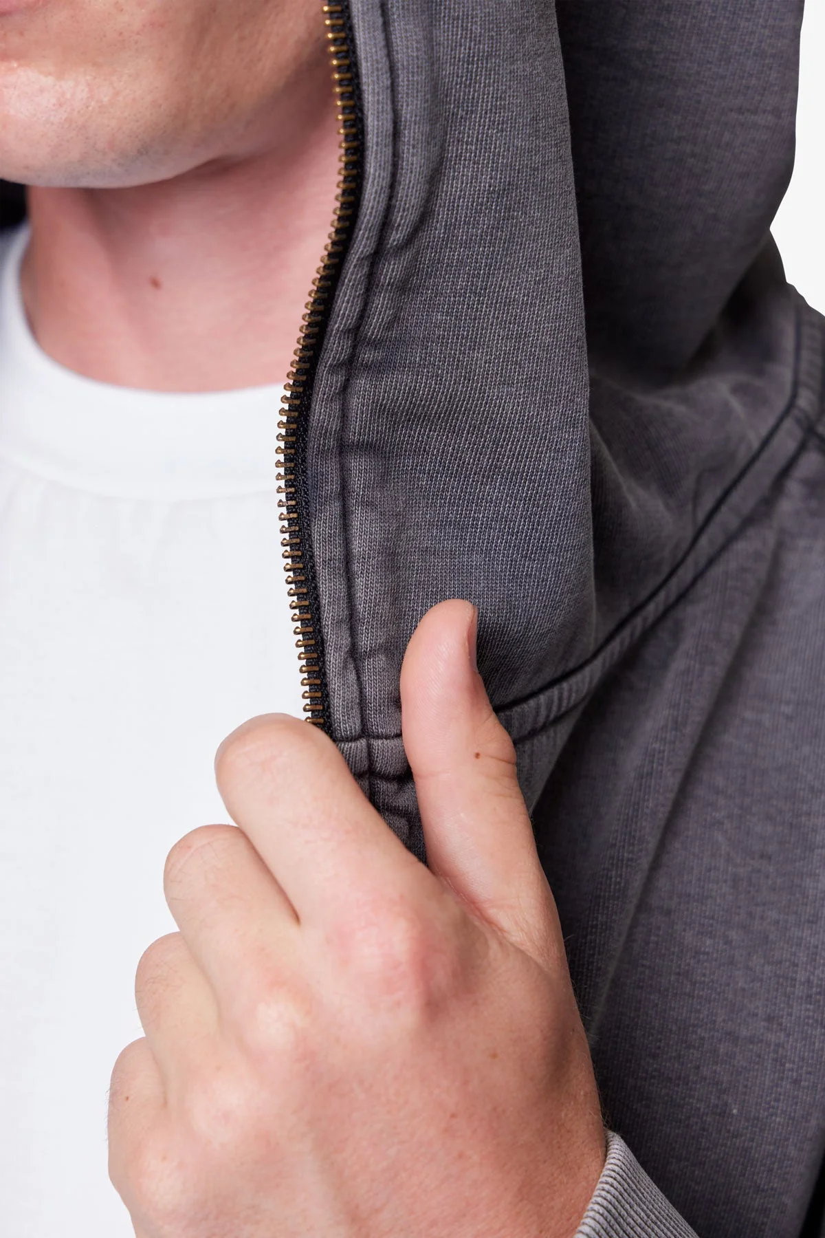 Full Zip Hoodie - Vintage Black