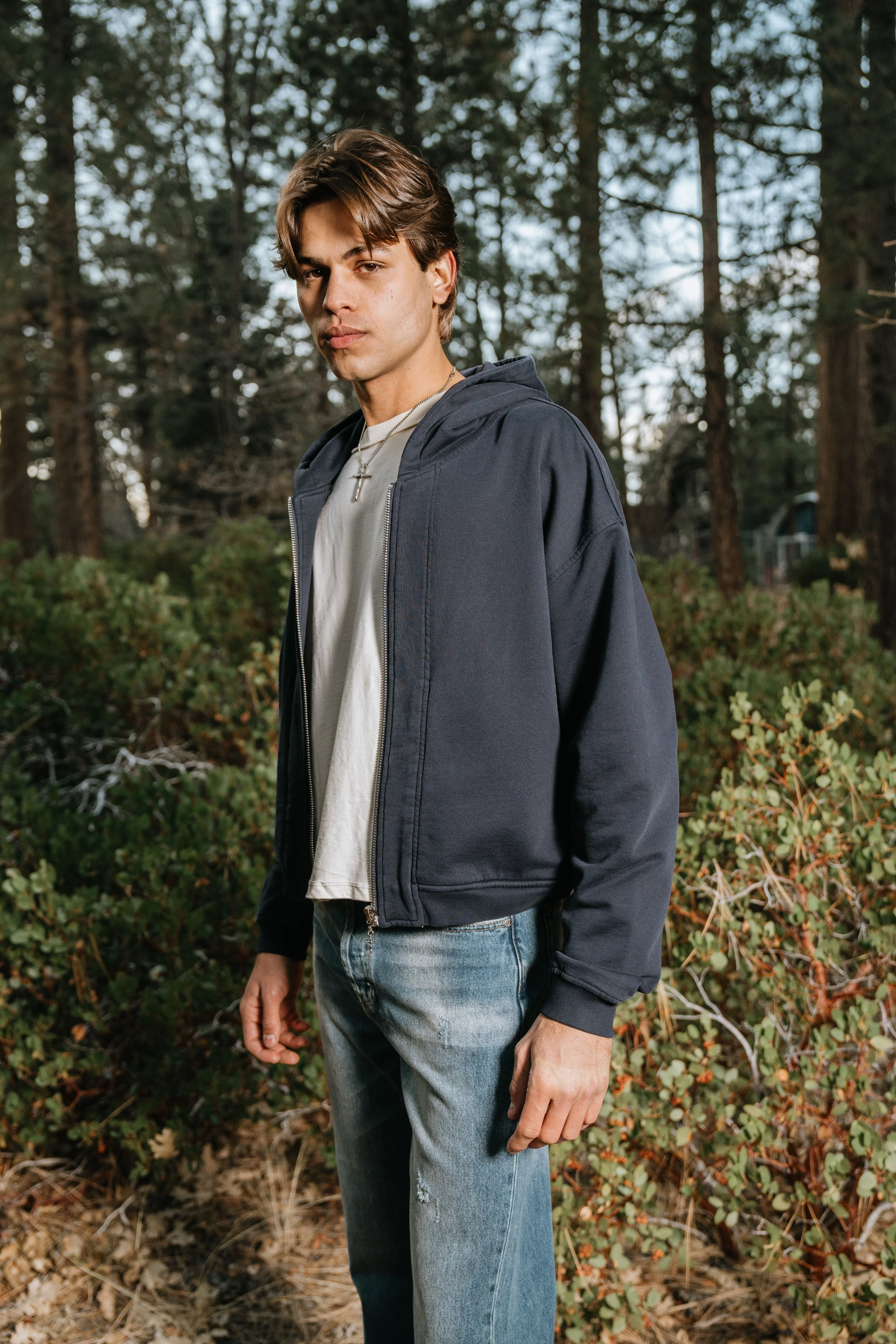 The Perfect Zip Up Hoodie - Aged Navy