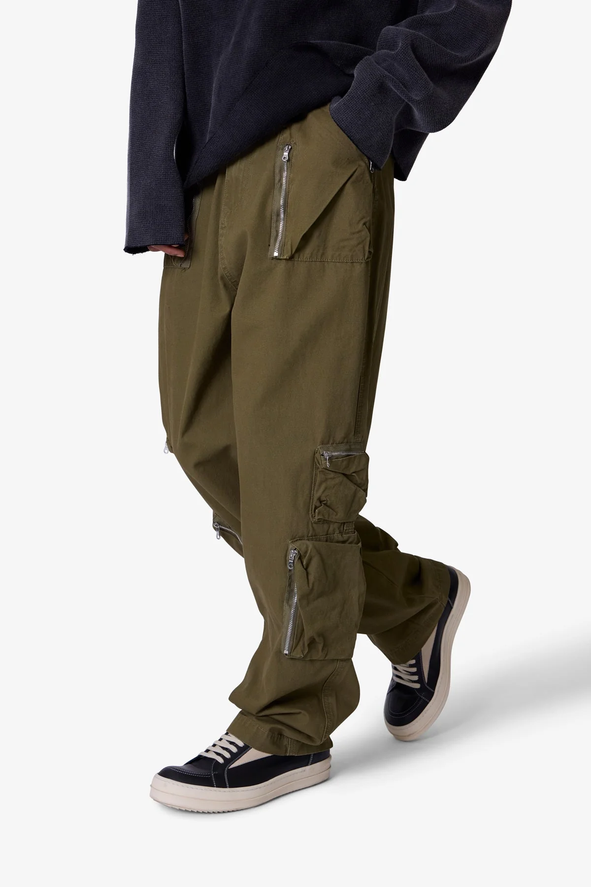 Ultra Baggy Tactical Cargo Pants - Olive