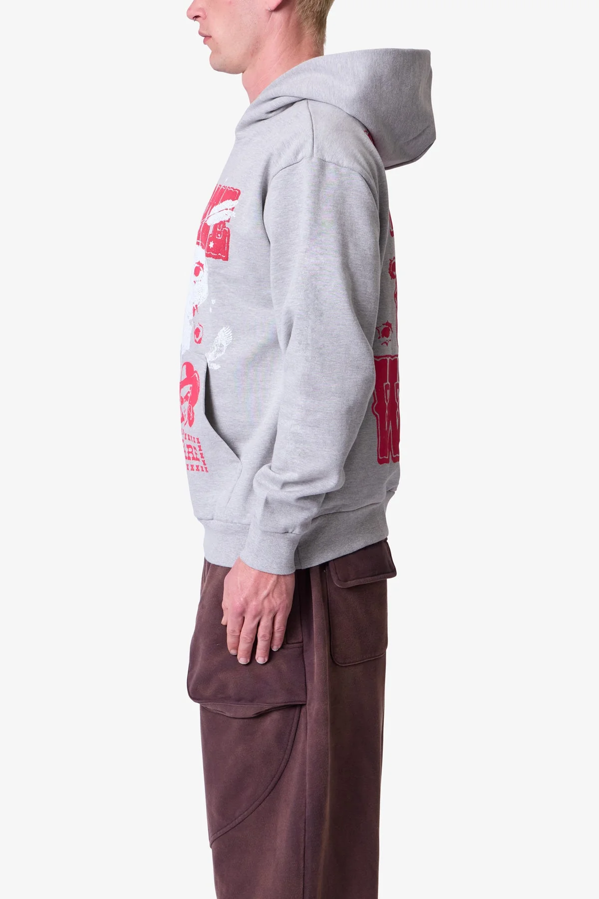 Way Out West Hoodie - Marled Grey