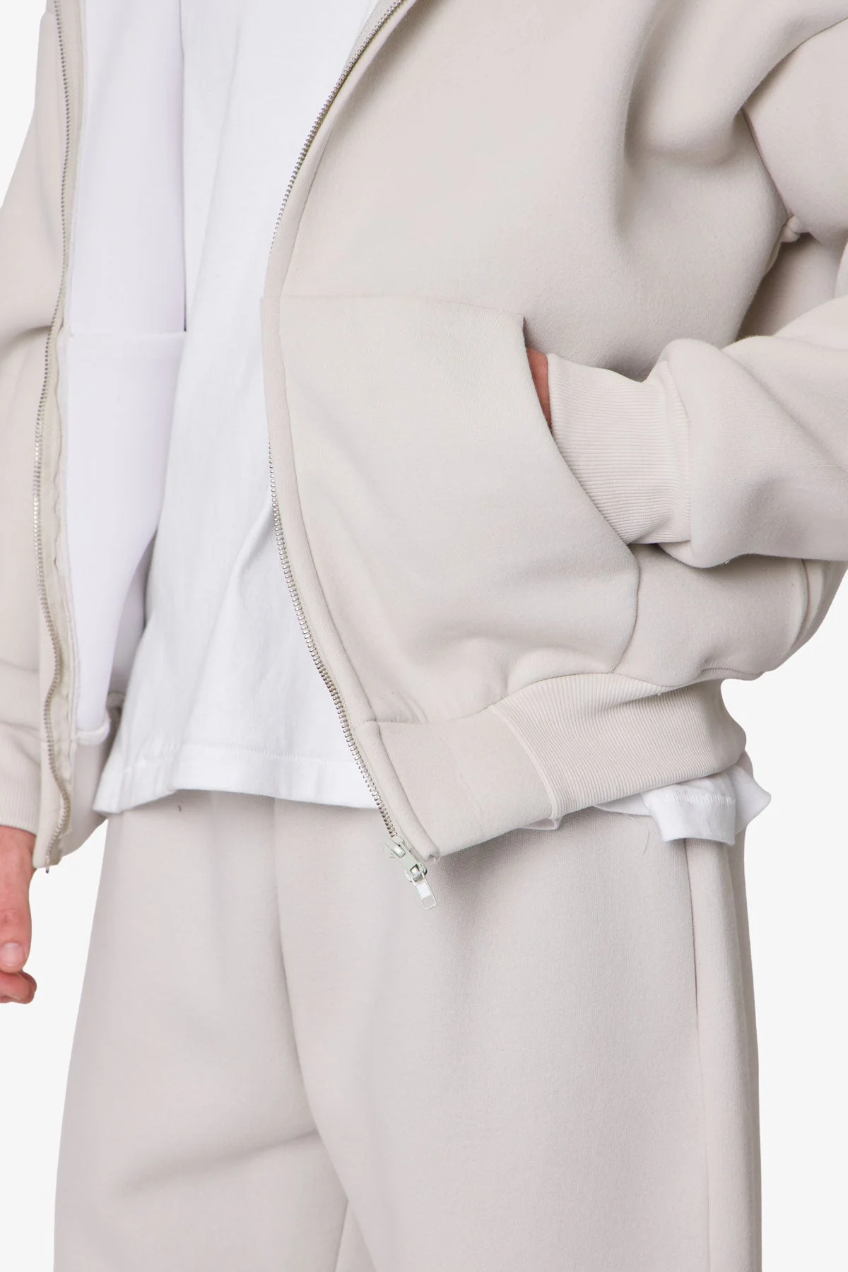 Stiff Lounge Zip Up Hoodie - Grey