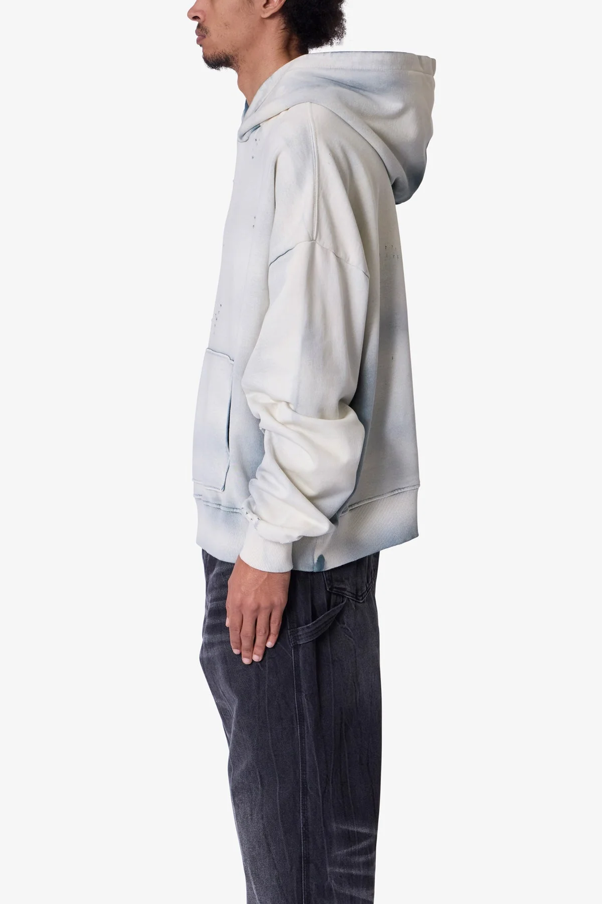 Sprayed Hoodie - Blue