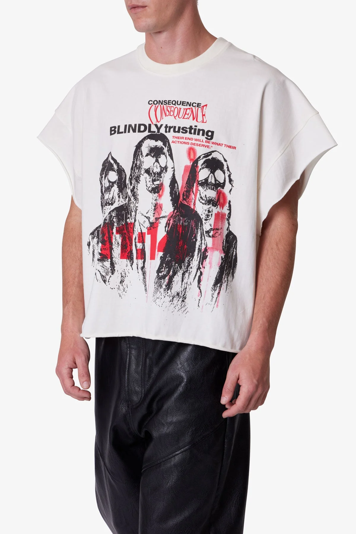 Grim Cutoff Tee - Off White