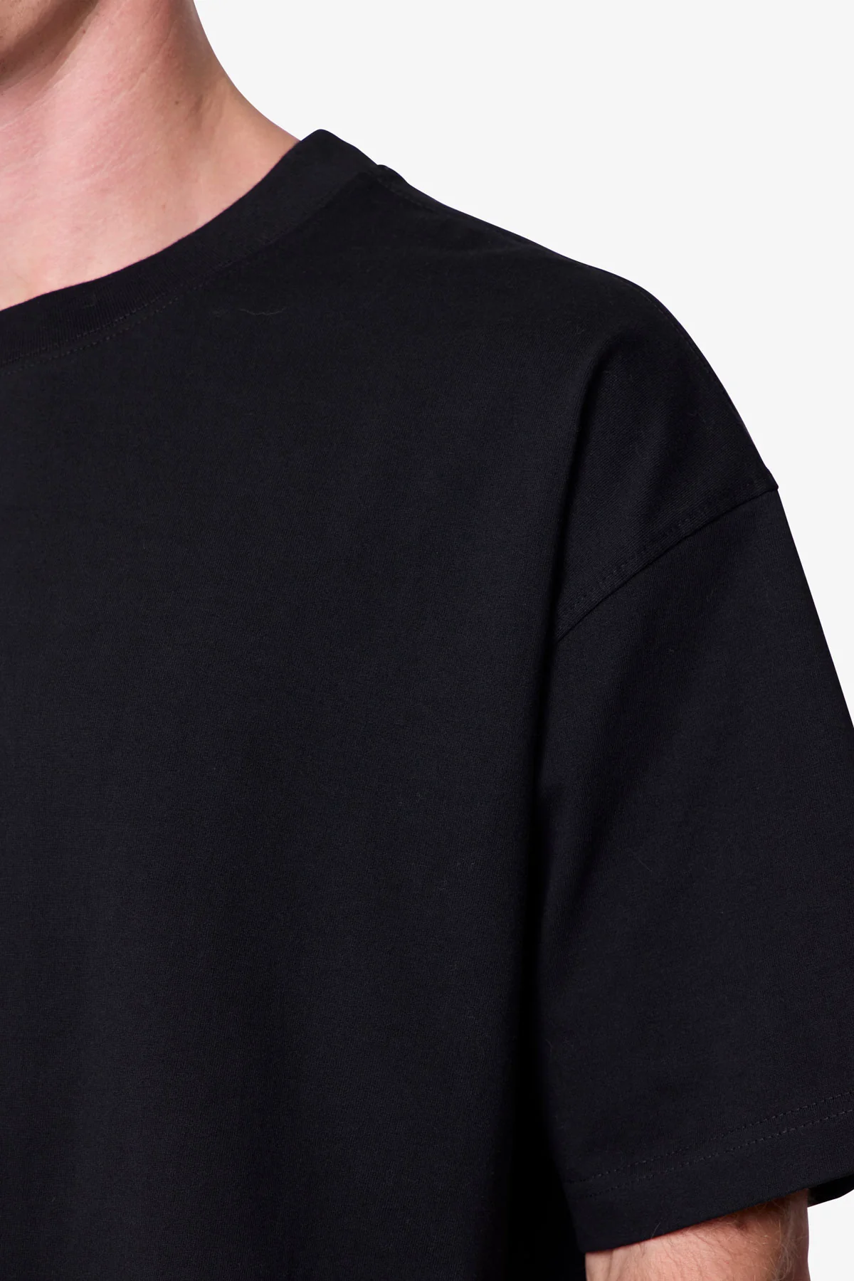 Heavy Basic Boxy Tee - Black