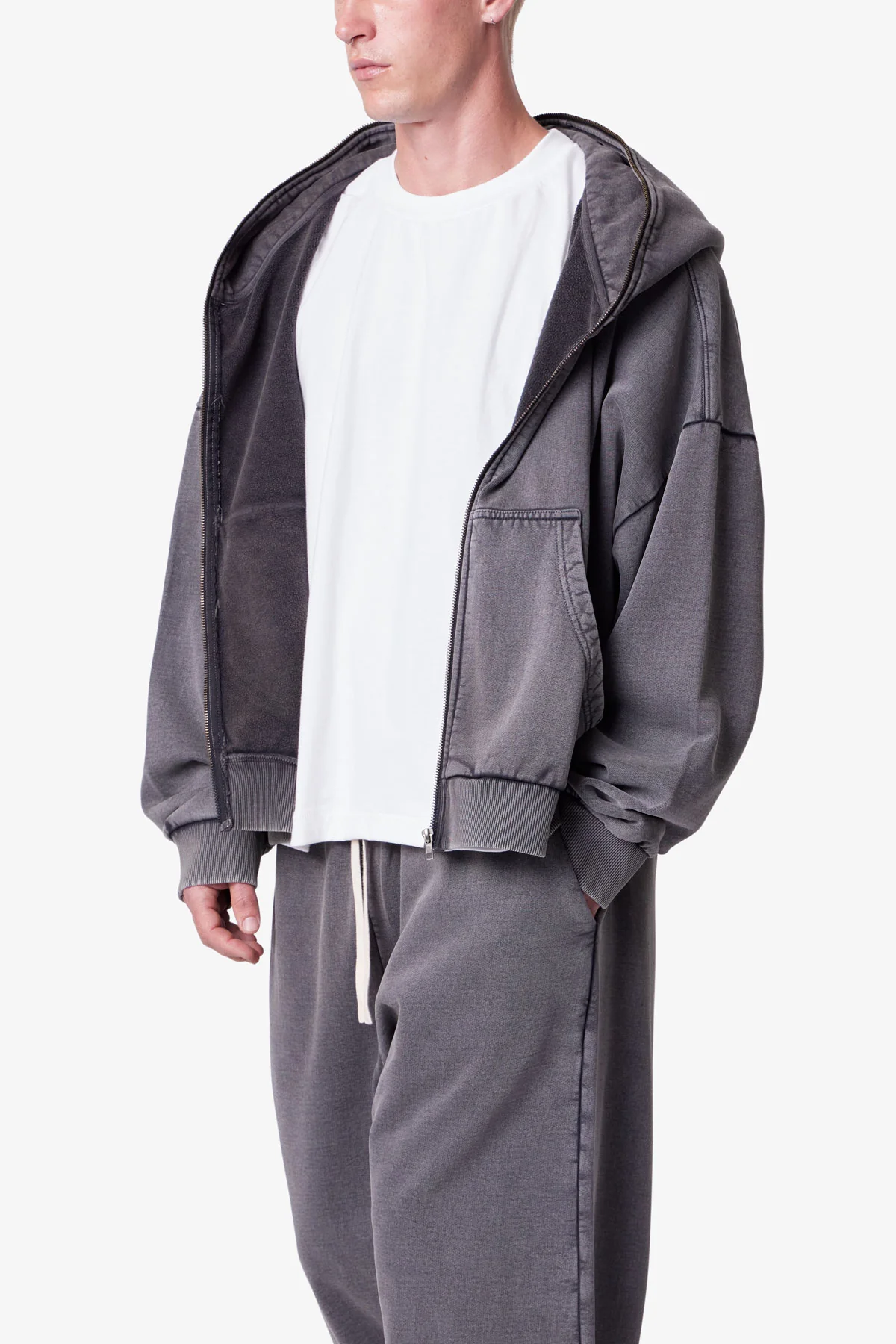 Full Zip Hoodie - Vintage Black