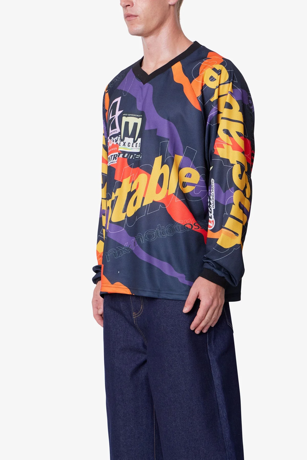 Unstable Moto Shirt - Orange Multi