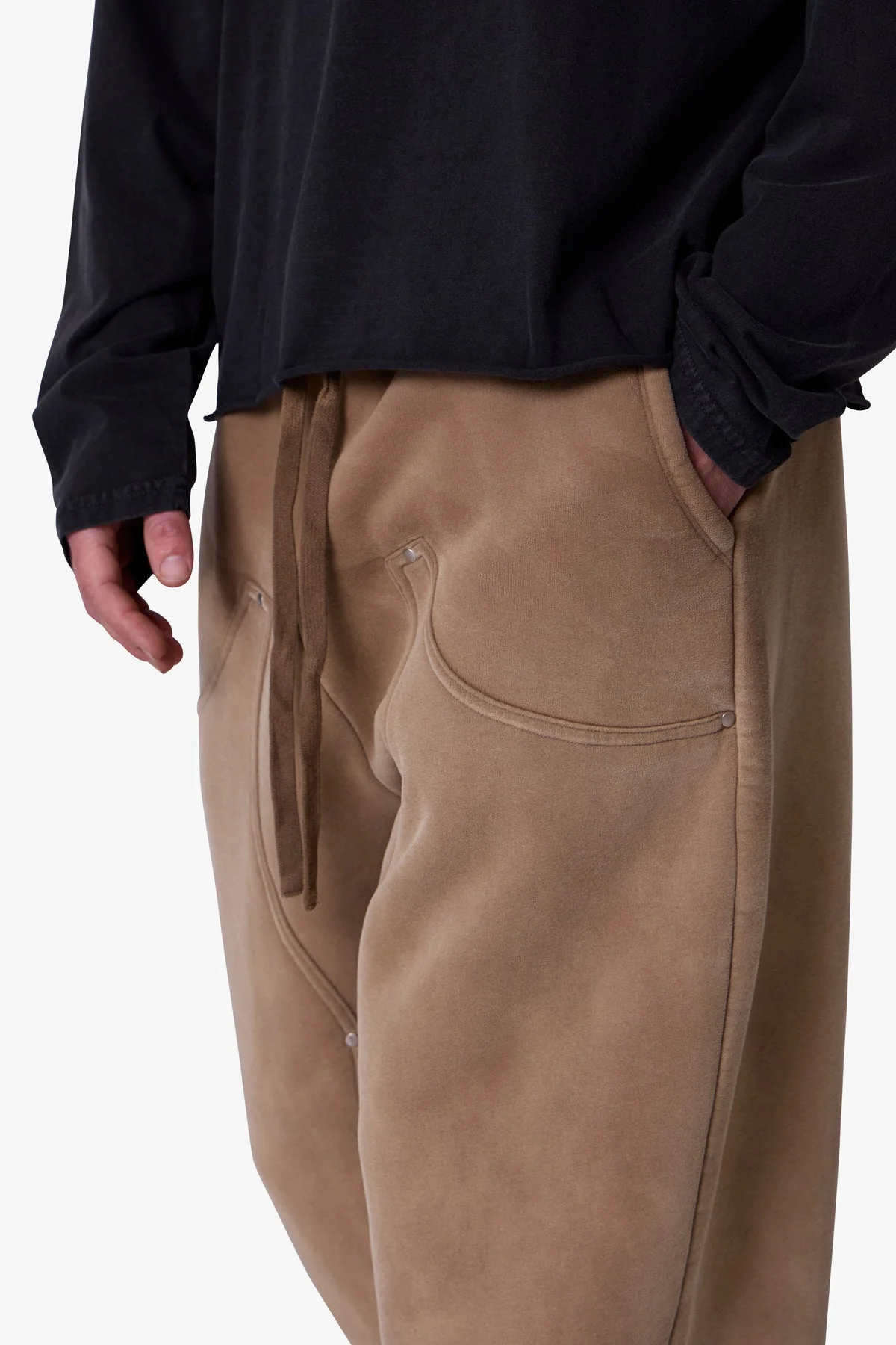 West Double Knee Sweatpants - Tan