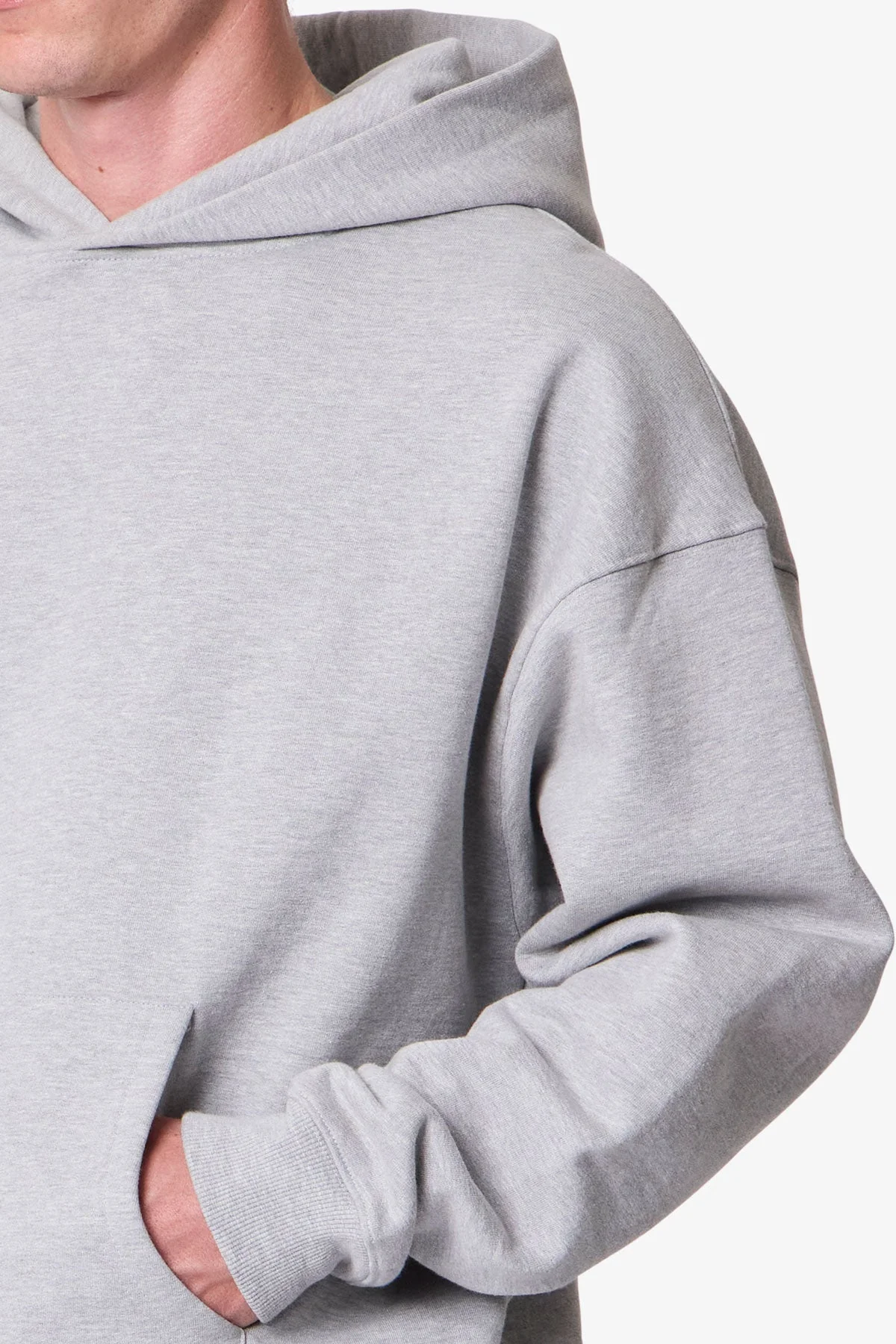 Heavy Basic Hoodie - Marled Grey