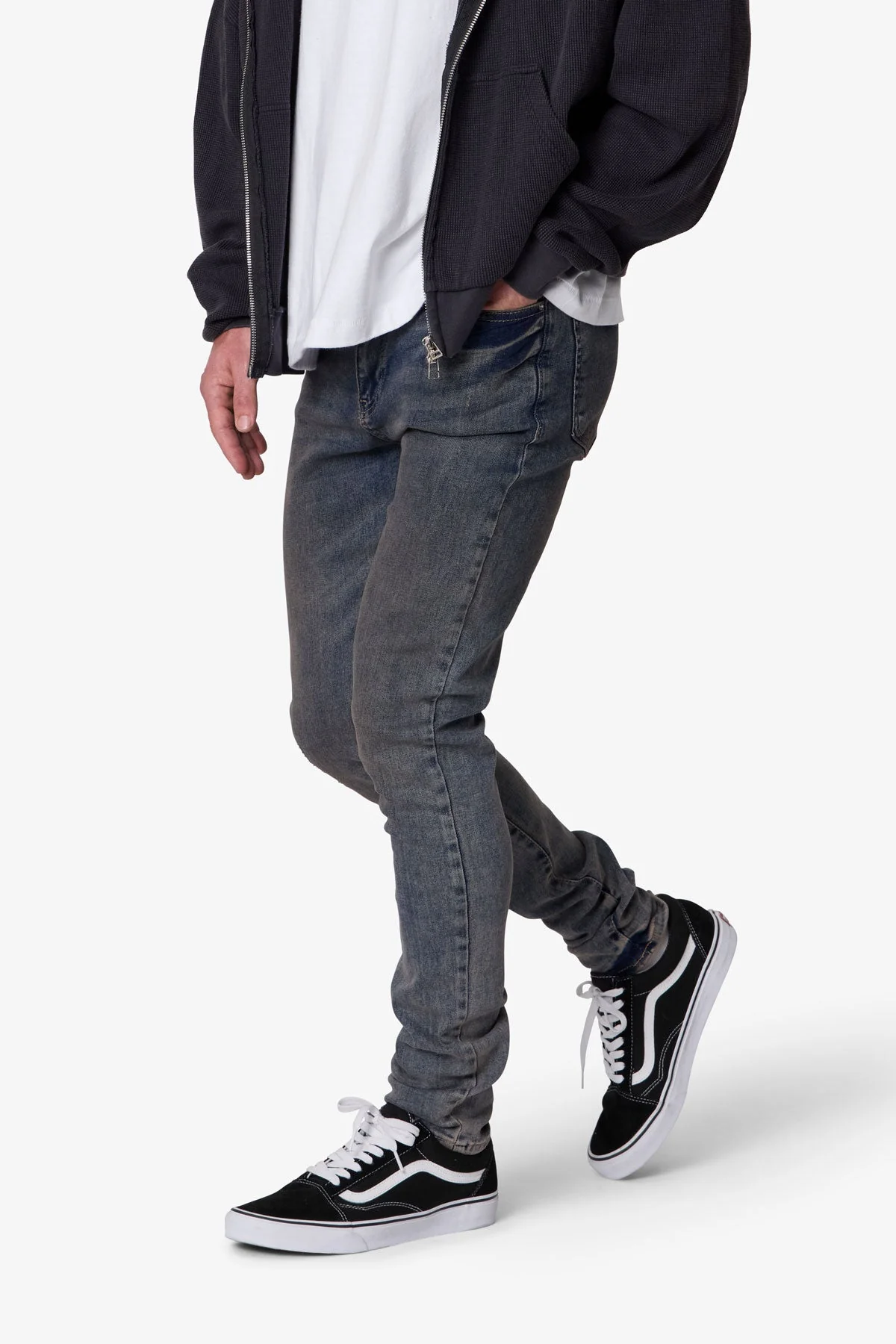 Skinny Oil Denim - Medium Blue