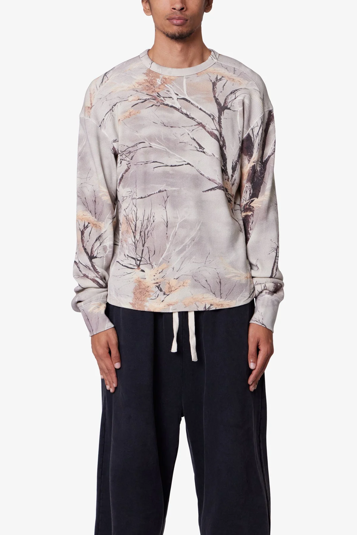 Washed Thermal L/S Tee - Snow Camo