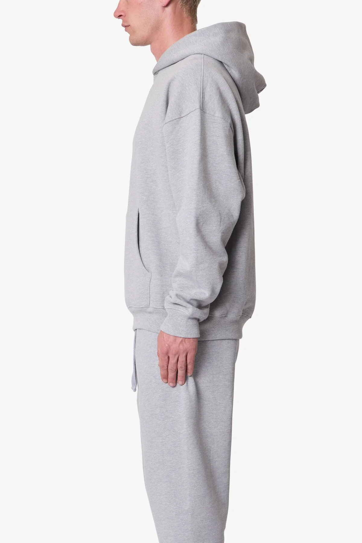Heavy Basic Hoodie - Marled Grey