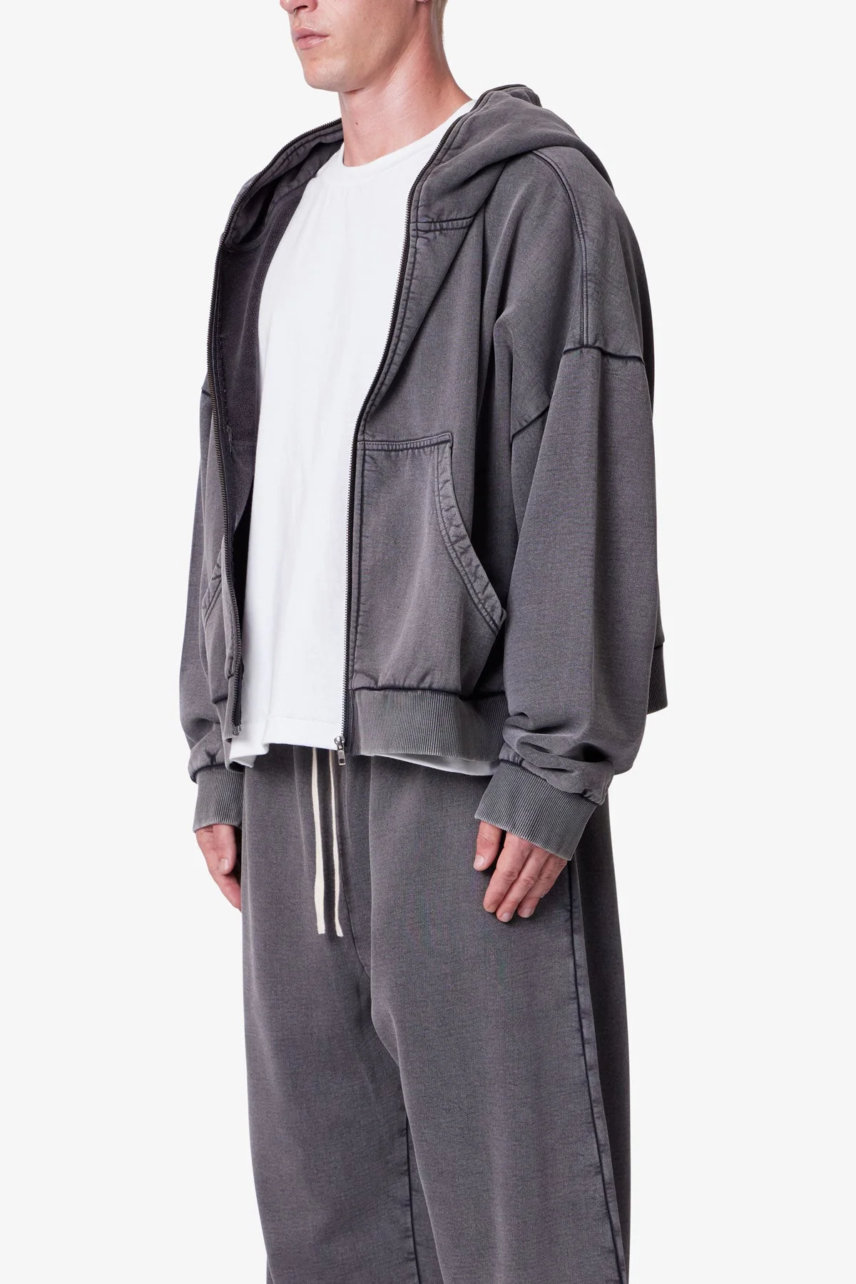 Full Zip Hoodie - Vintage Black