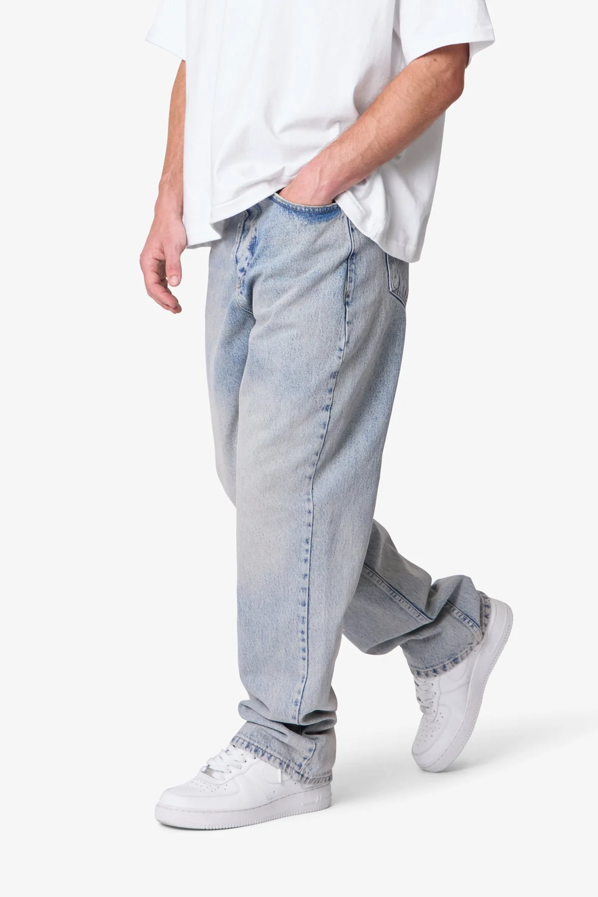 Baggy Denim - Light Sand Washed Blue