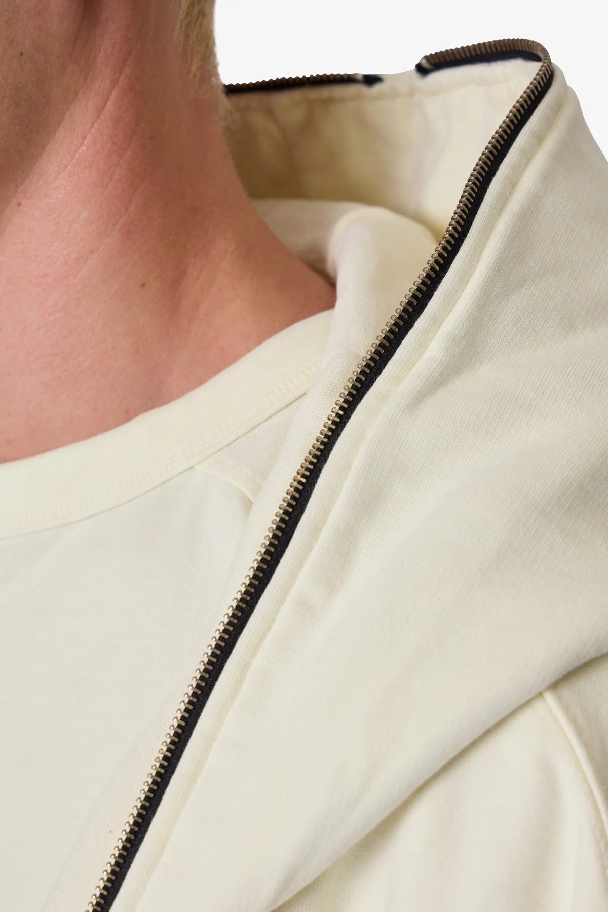 Full Zip Hoodie - Off White