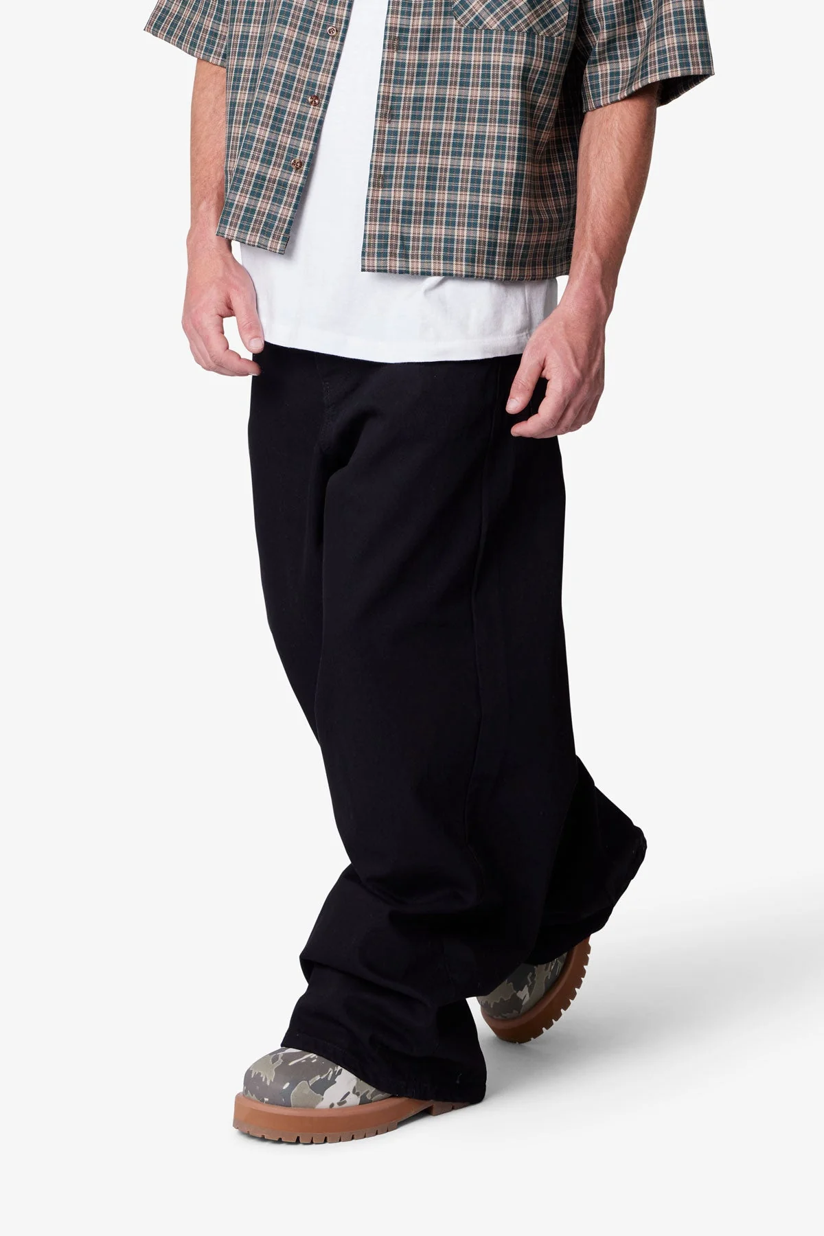 Raw Baggy Rave Denim - Washed Black