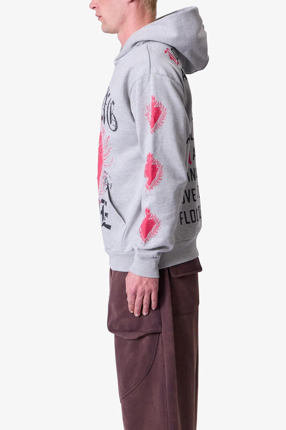 Burning Desire Hoodie - Marled Grey