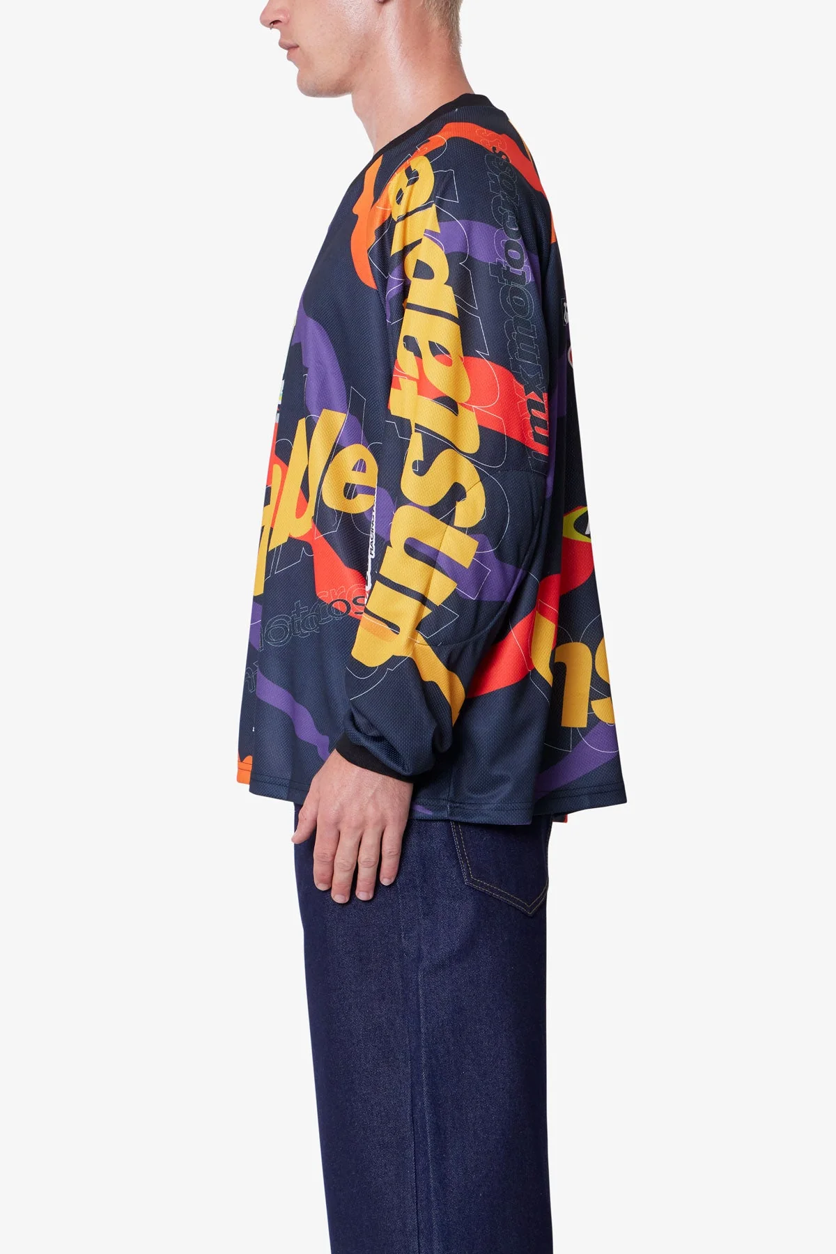 Unstable Moto Shirt - Orange Multi