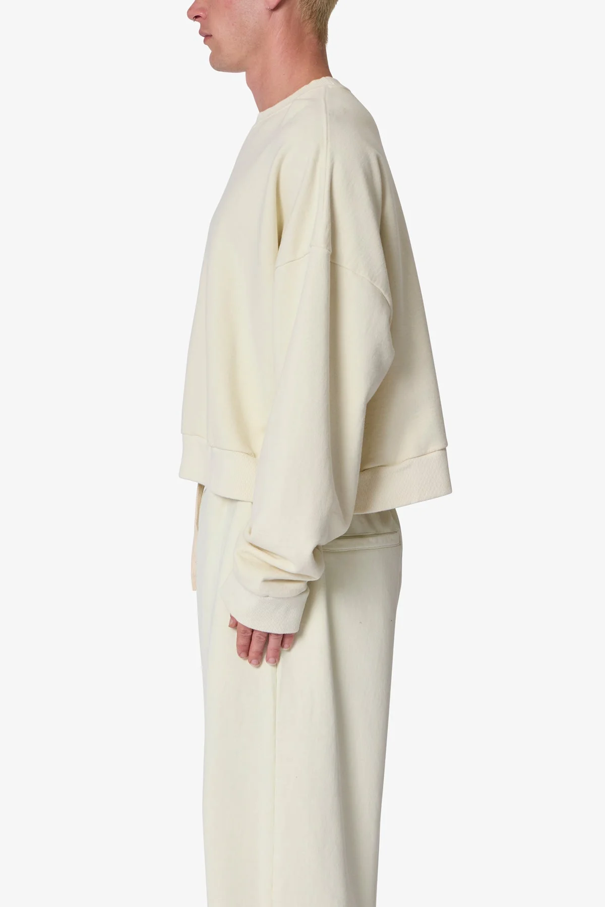 Cropped Crewneck - Off White