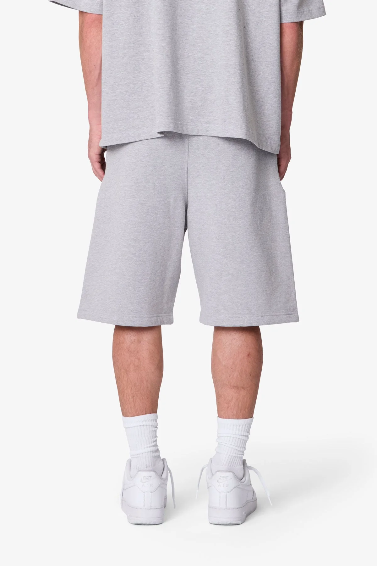 Heavy Basic Sweatshorts - Marled Grey