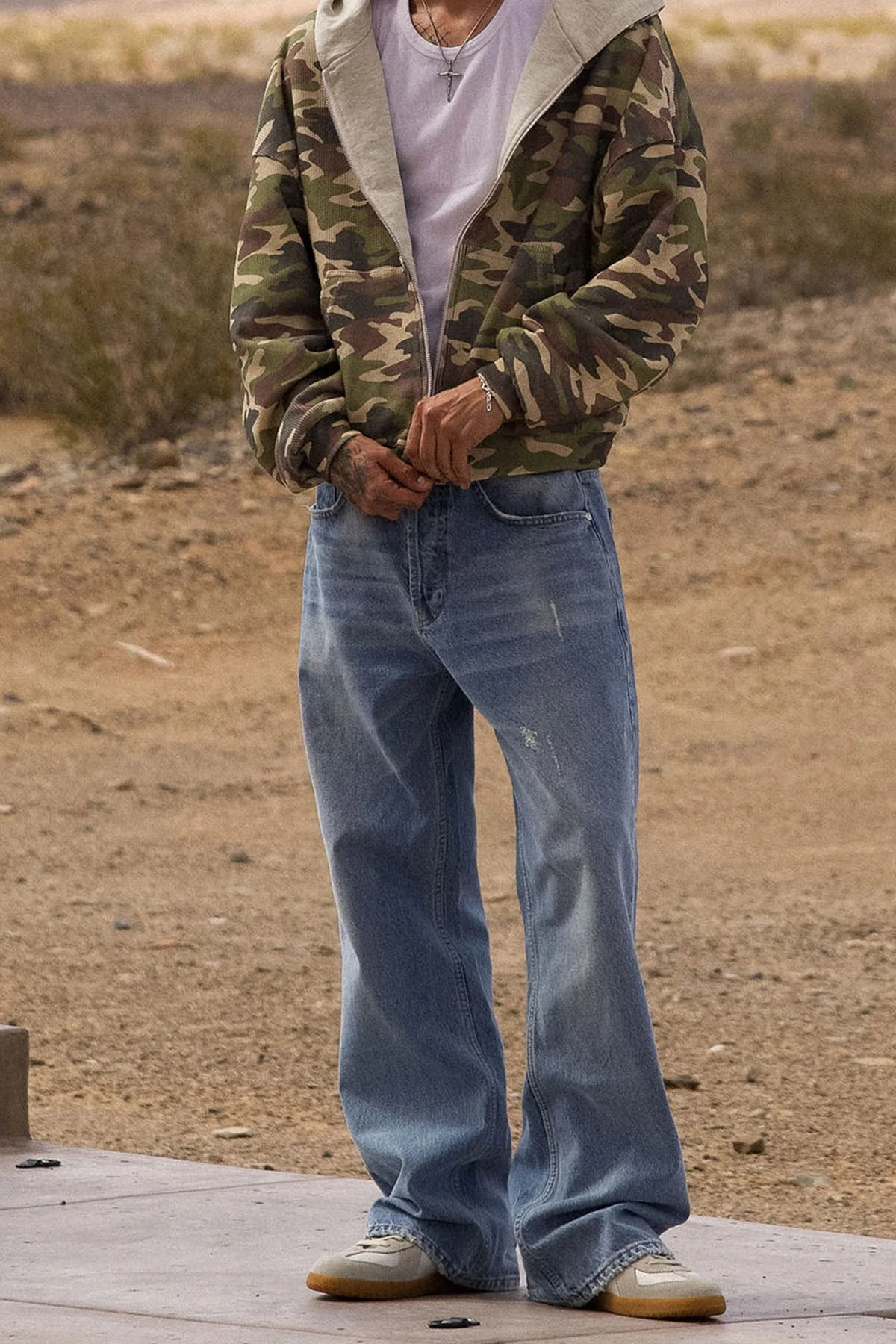 LWH Reversible Hoodie - Heather Grey