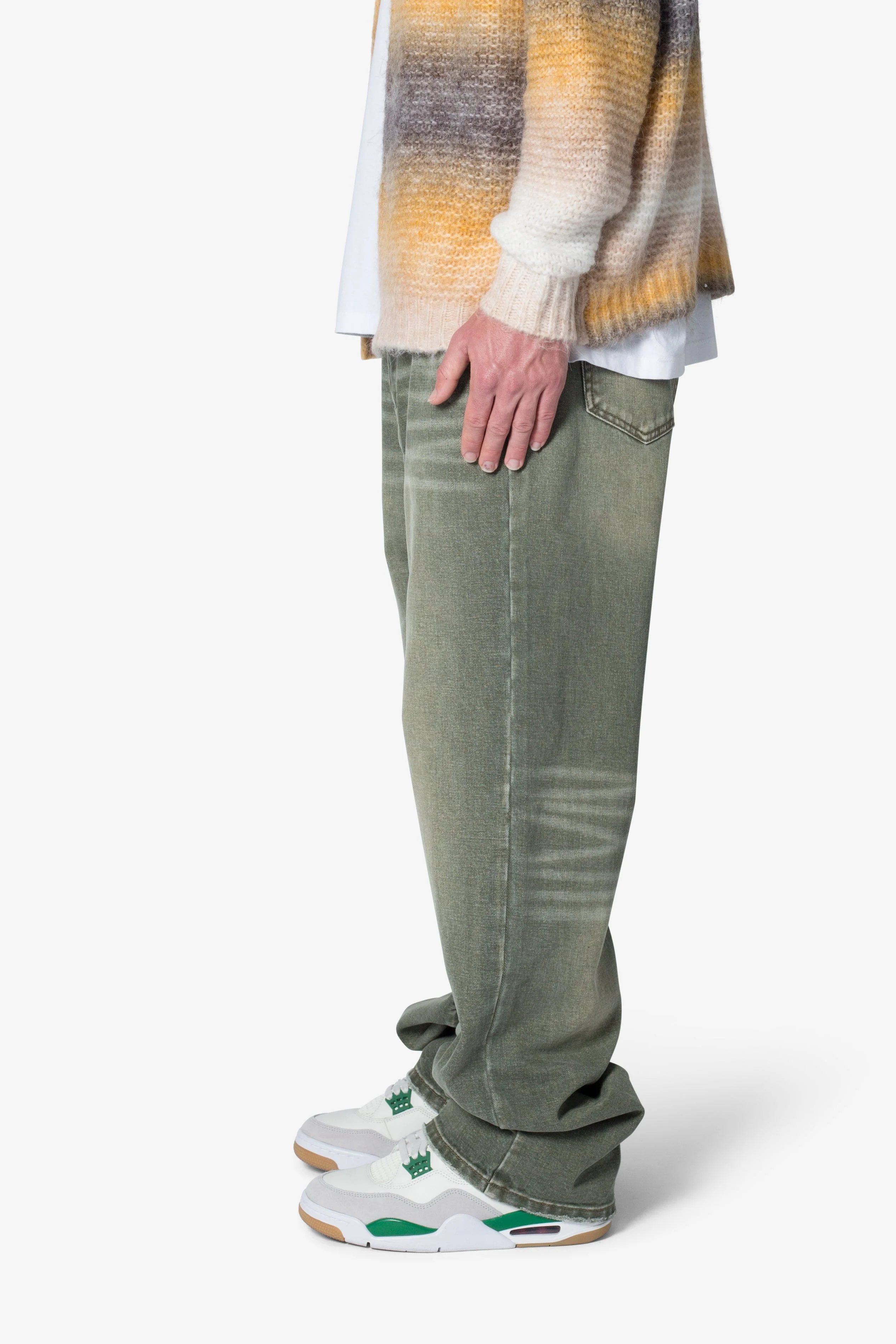 Ultra Baggy Ground Moss Denim - Moss