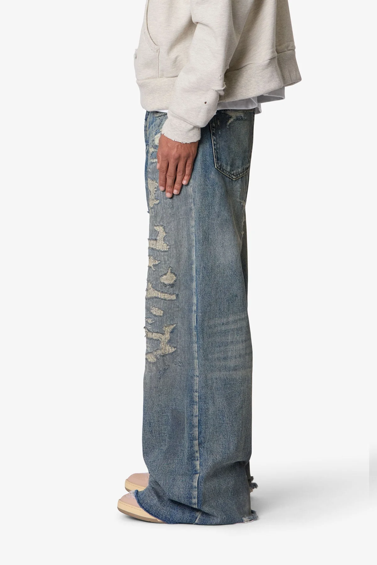 Ultra Repaired Rave Denim - Washed Blue