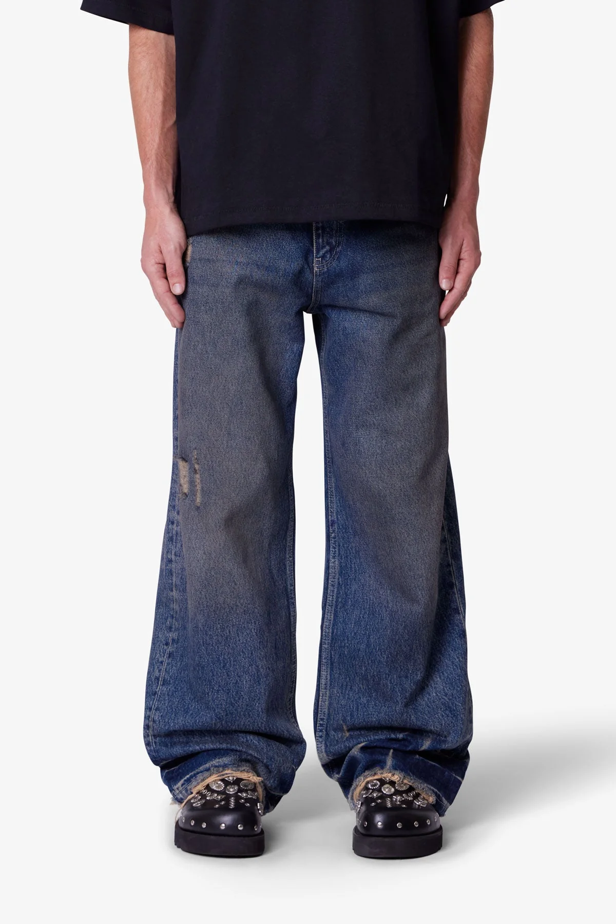Ultra Baggy Oil Denim - Medium Blue