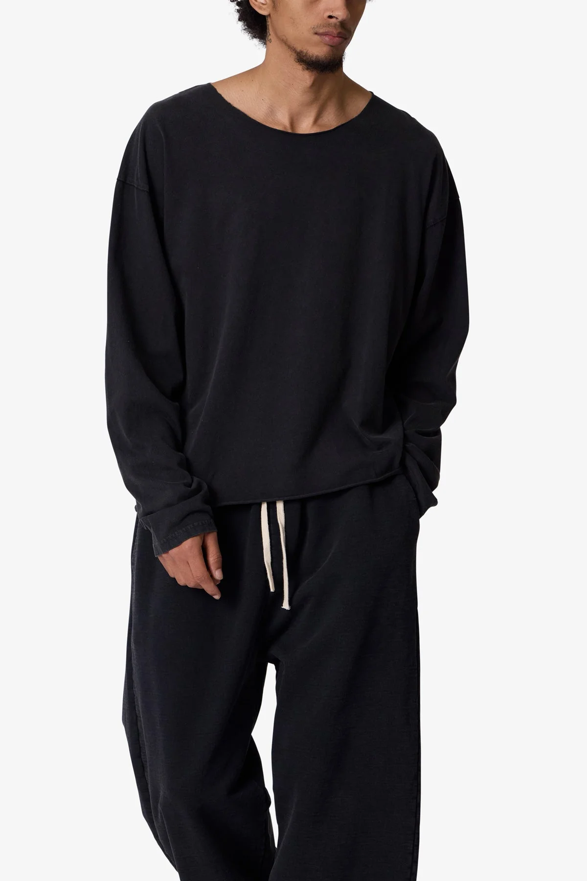 Long Sleeve Tee - Washed Black