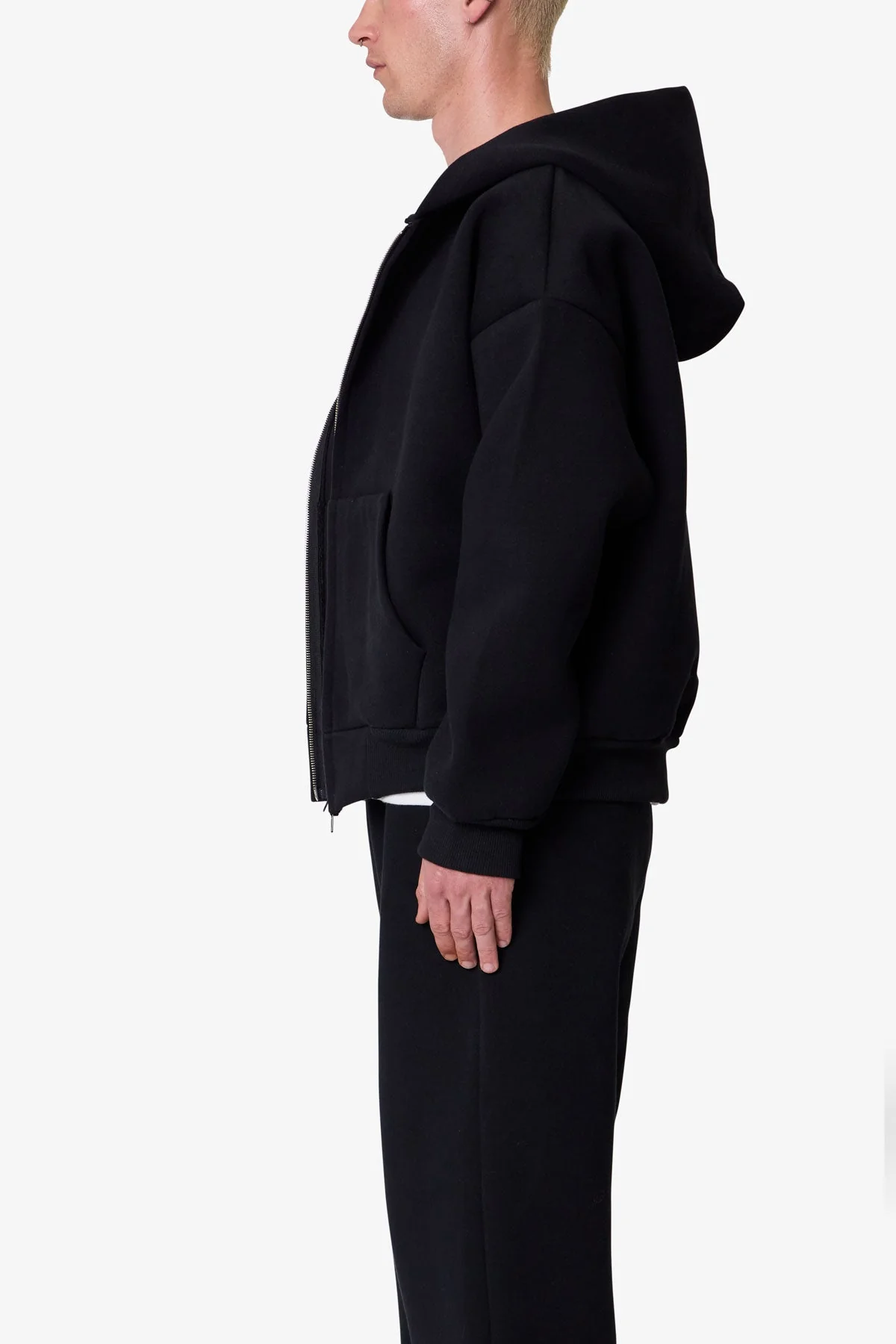 Stiff Lounge Zip Up Hoodie - Black