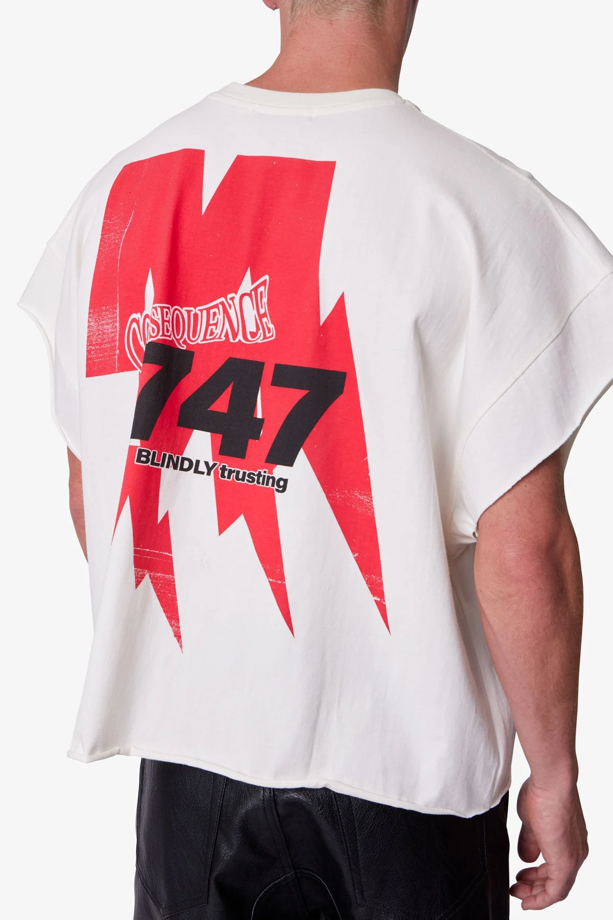 Grim Cutoff Tee - Off White