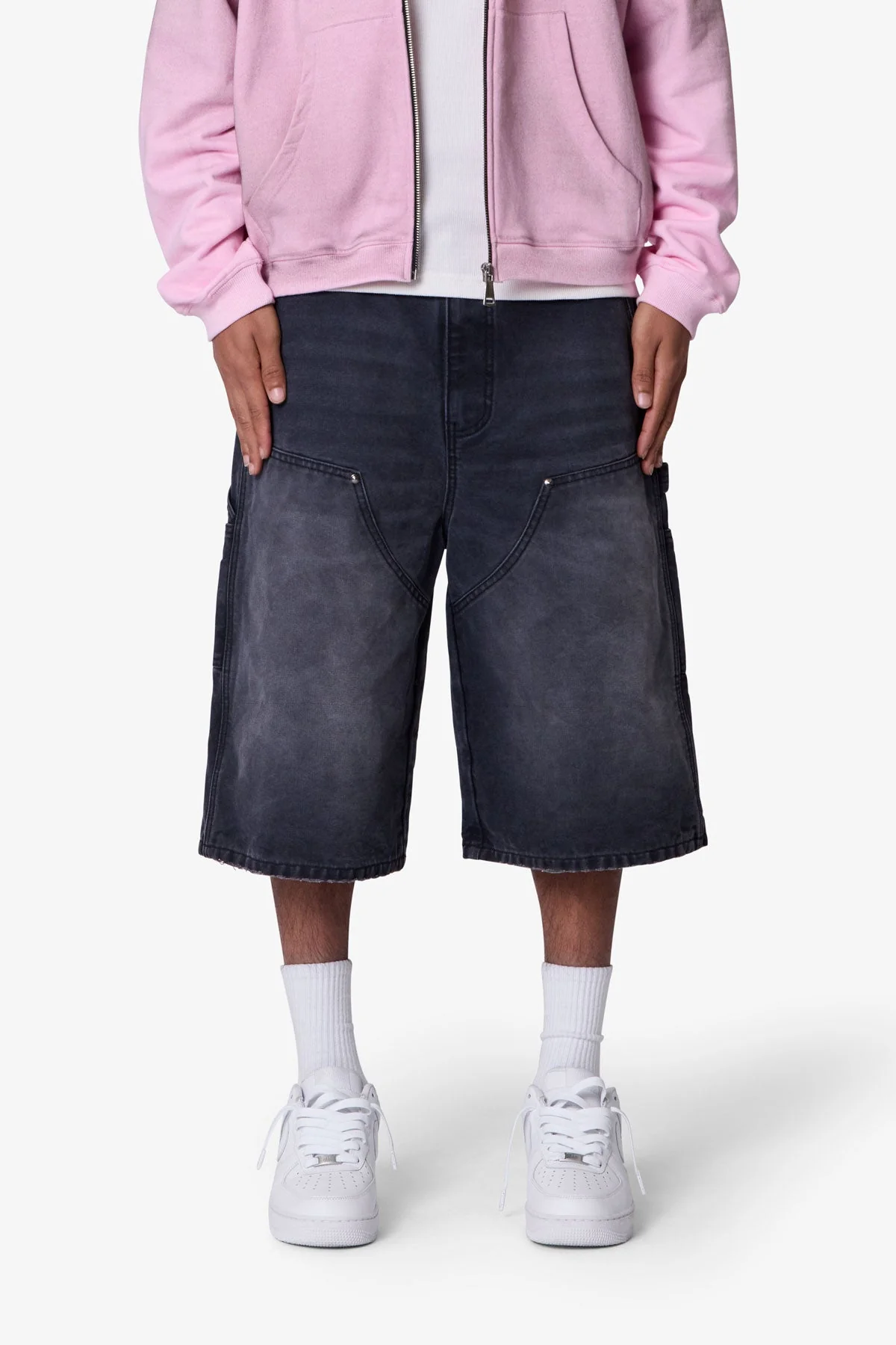 Ultra Baggy Carpenter Shorts - Washed Black
