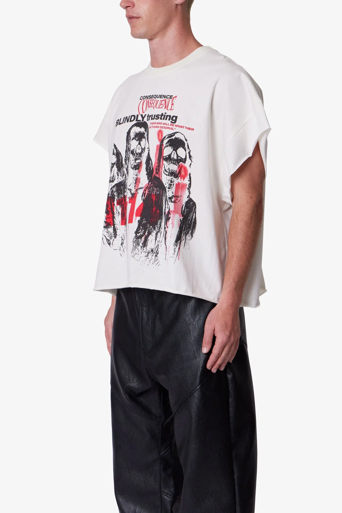 Grim Cutoff Tee - Off White
