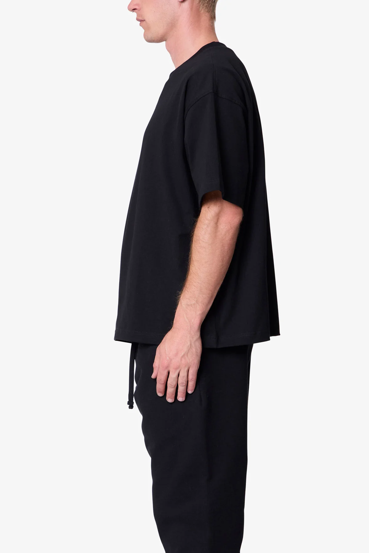 Heavy Basic Boxy Tee - Black
