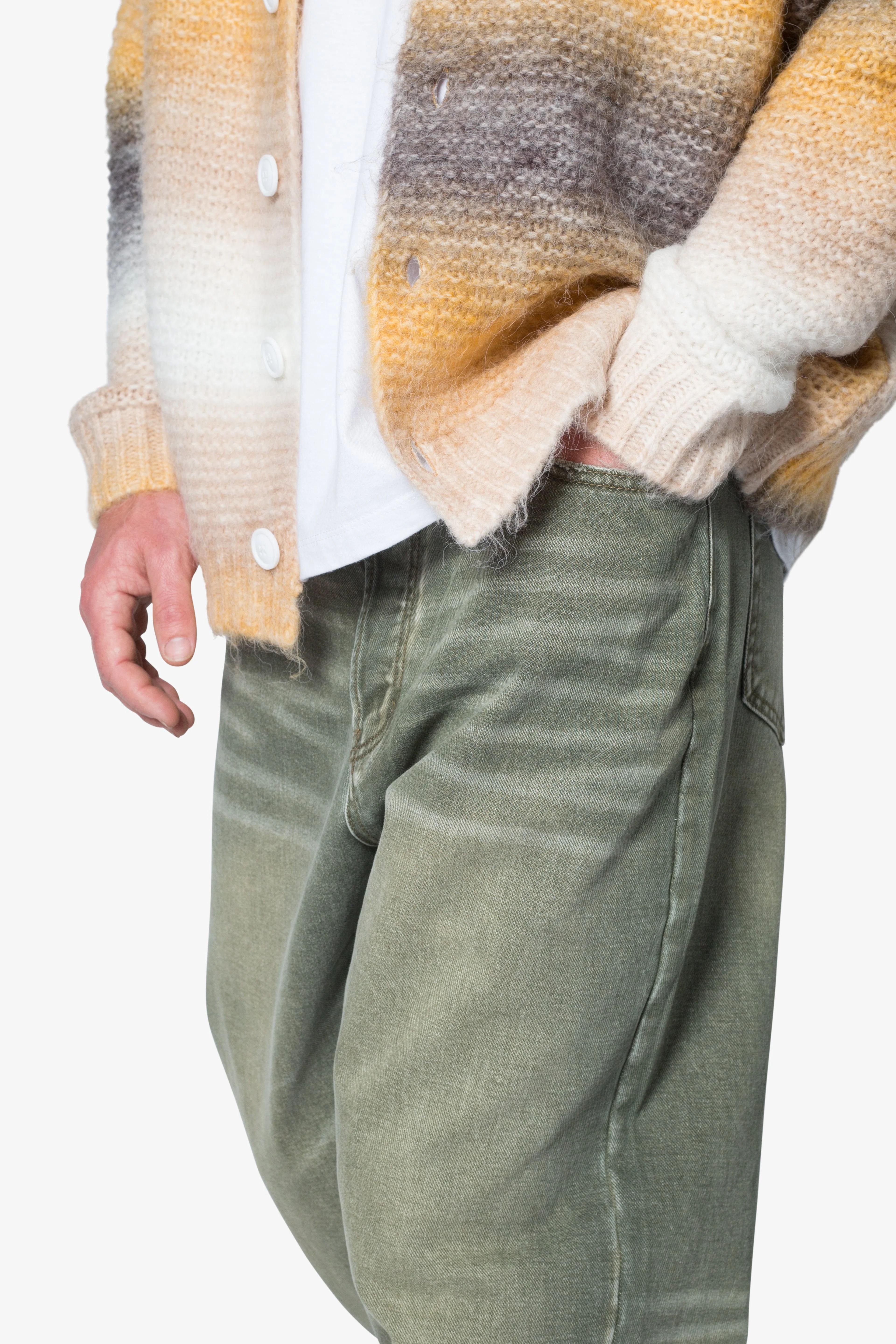 Ultra Baggy Ground Moss Denim - Moss