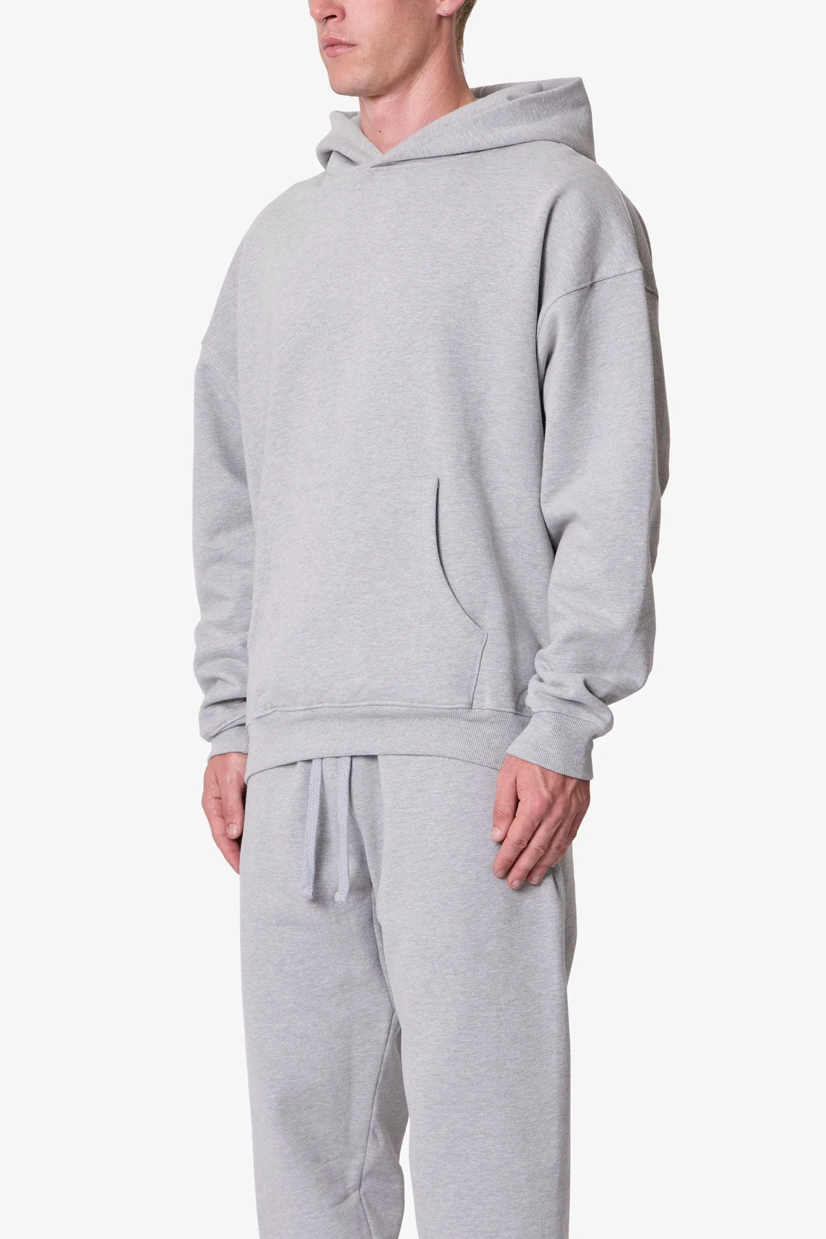 Heavy Basic Hoodie - Marled Grey