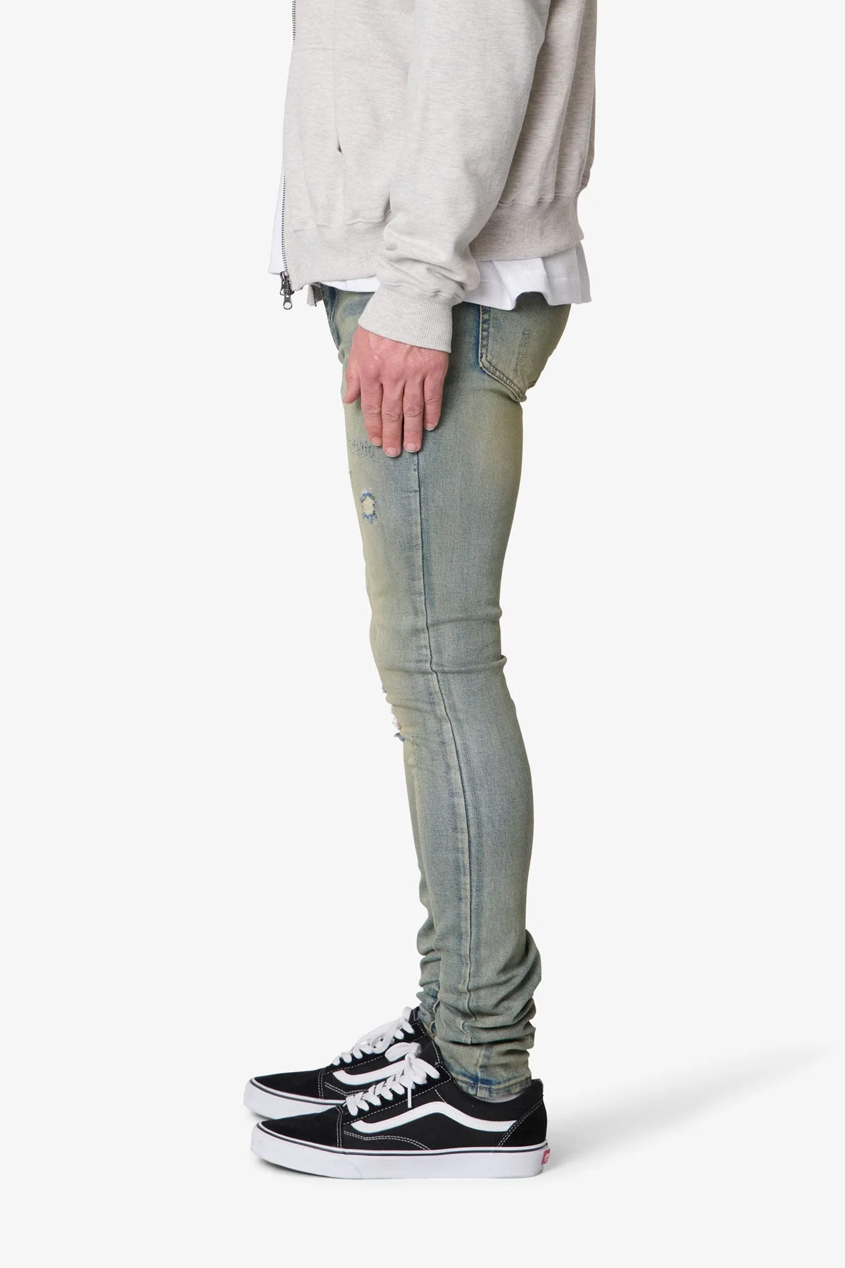 X721 Dusted Skinny Denim - 4th Day Sun Washed Blue