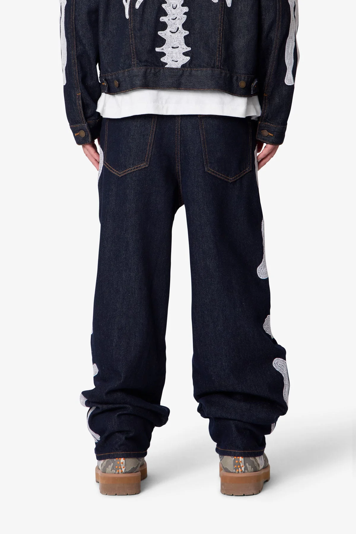 Raw Skeleton Ultra Baggy Denim - Rinsed Indigo