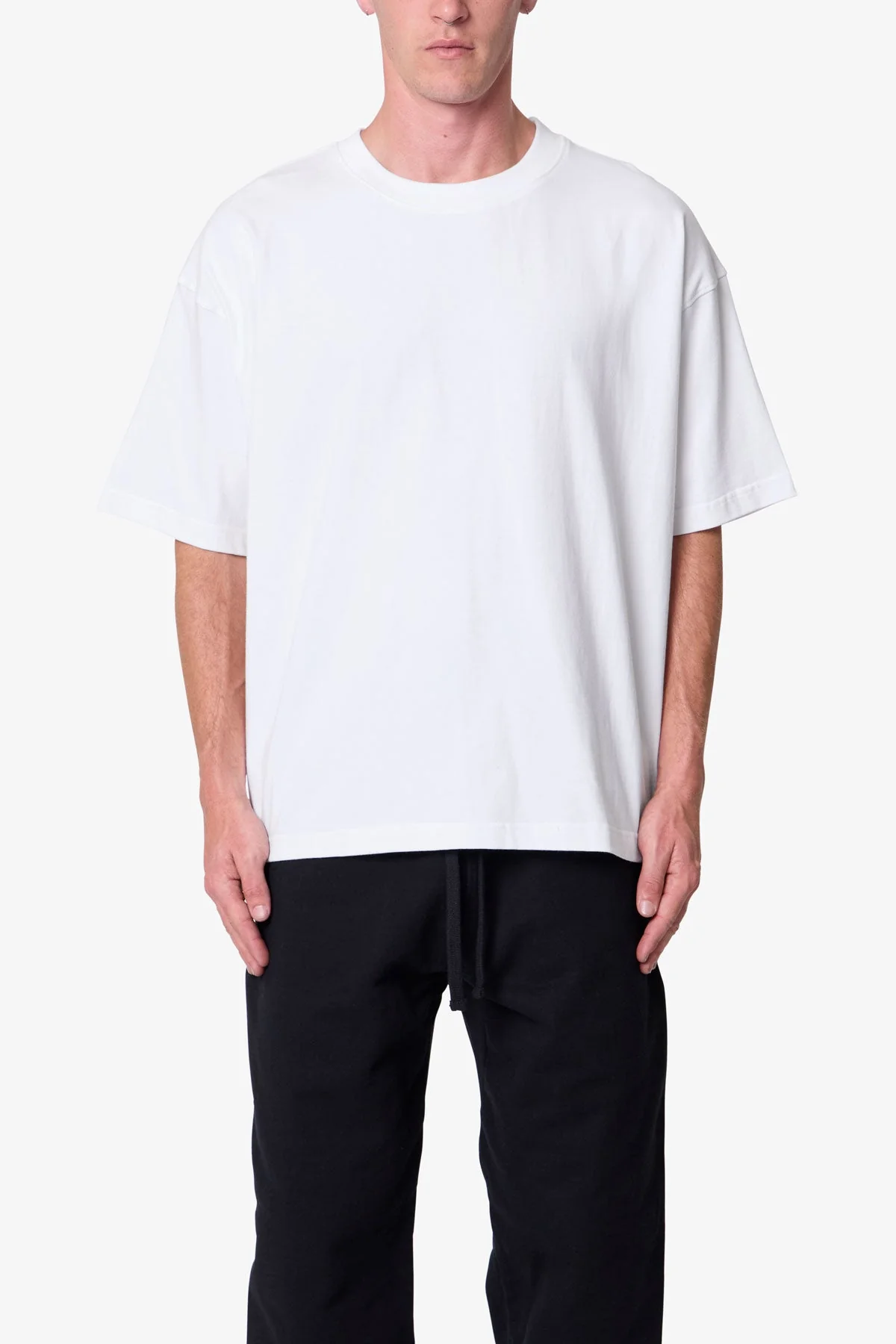 Heavy Basic Boxy Tee - White