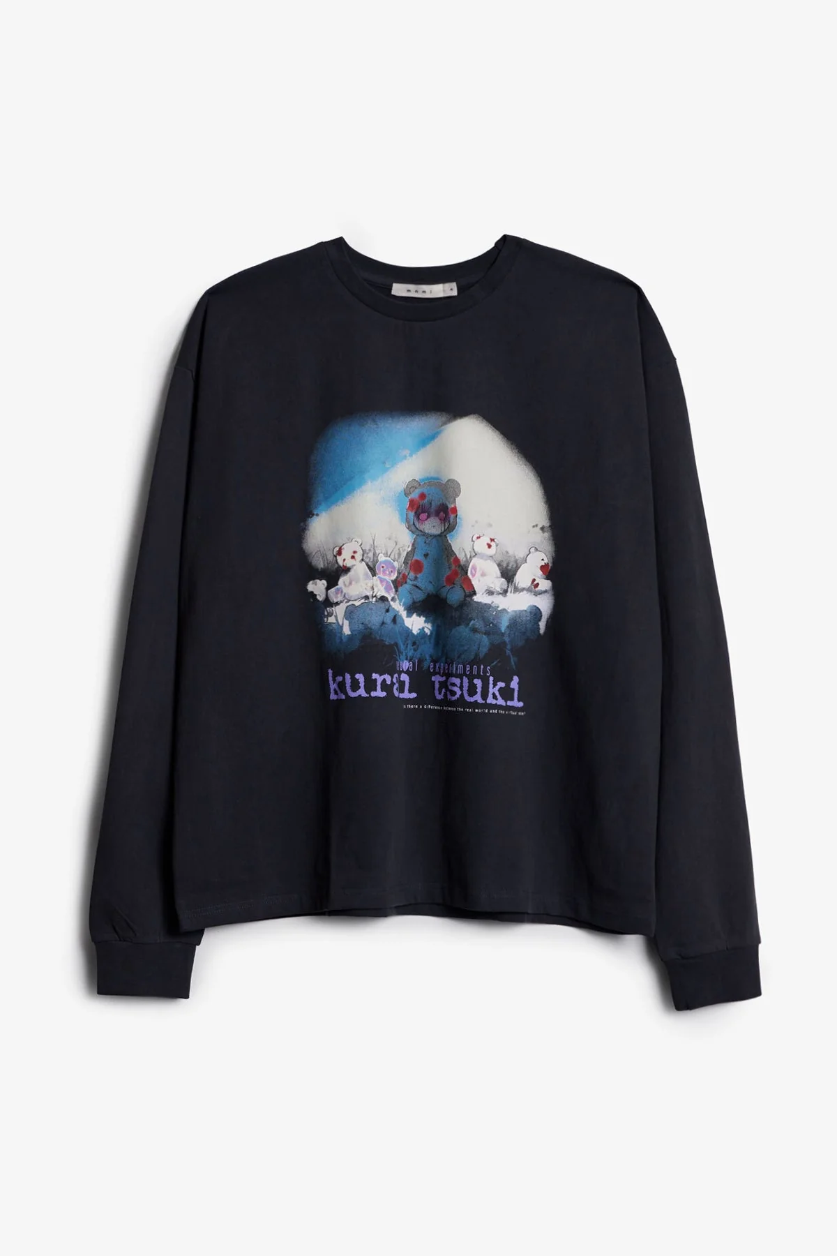 Kurai Tsuki Bear L/S Tee - Black