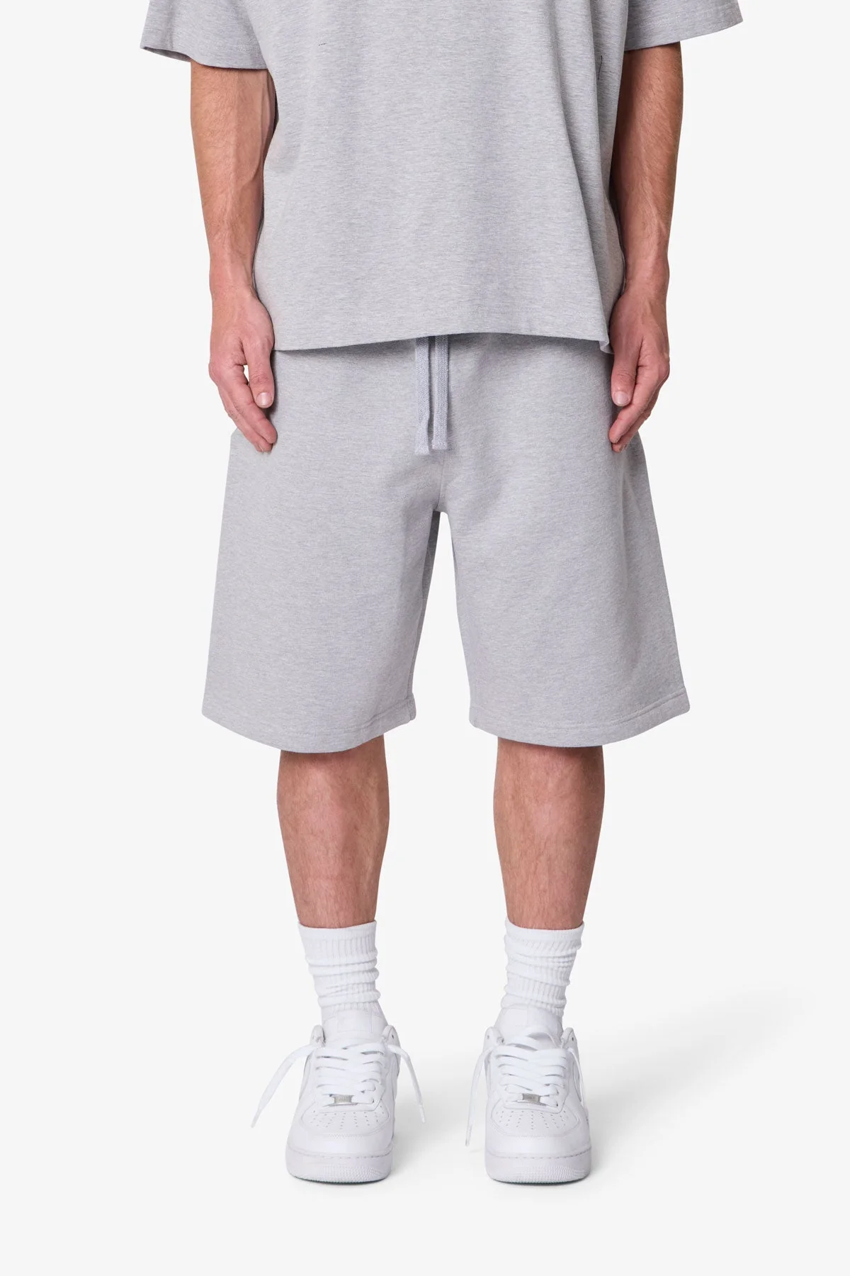 Heavy Basic Sweatshorts - Marled Grey