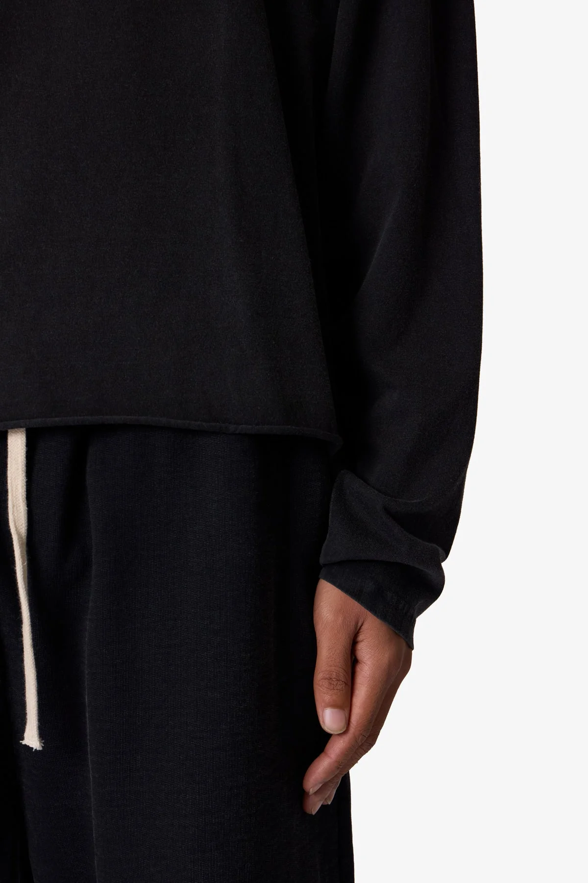 Long Sleeve Tee - Washed Black